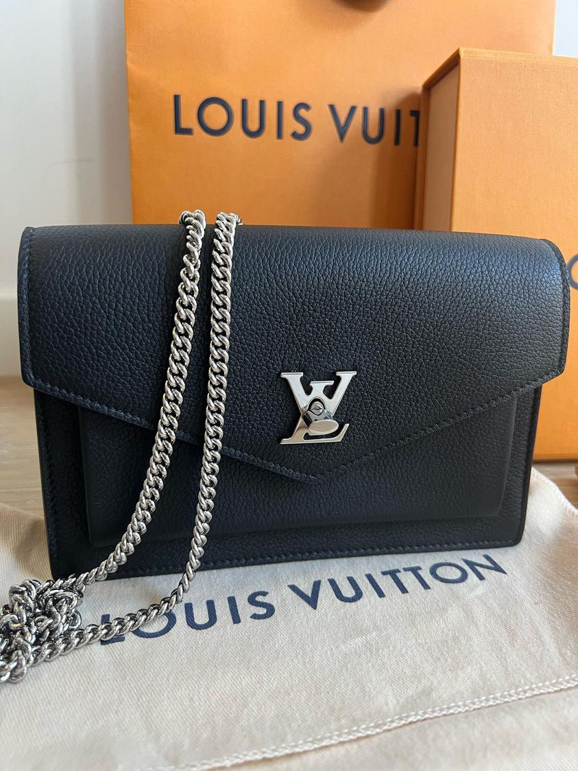 LOUIS VUITTON MY LOCK ME CHAIN POCHETTE - BLACK