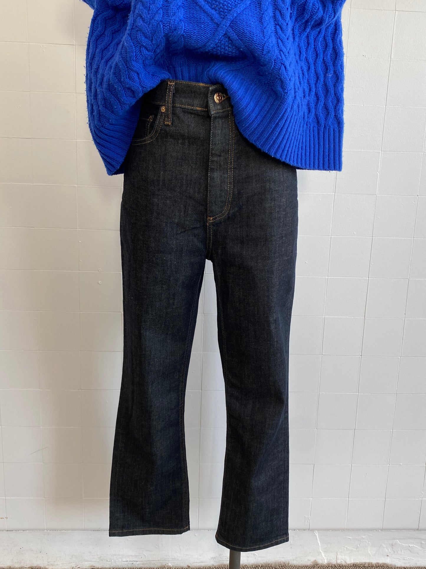 SCANLAN THEODORE HIGH RISE STRAIGHT CROP JEAN - 27