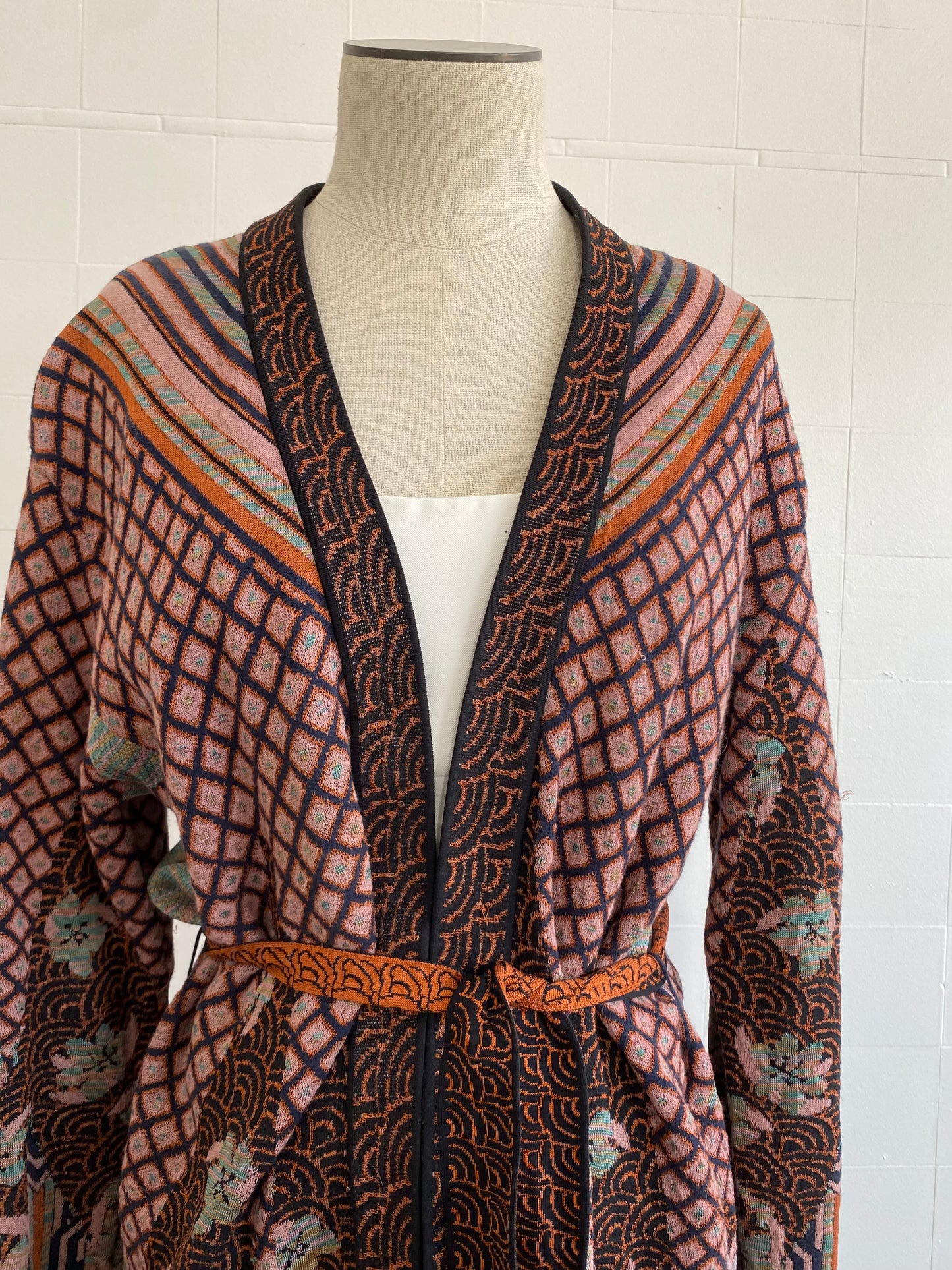 MISSONI PATTERNED LONG CARDIGAN - SIZE S