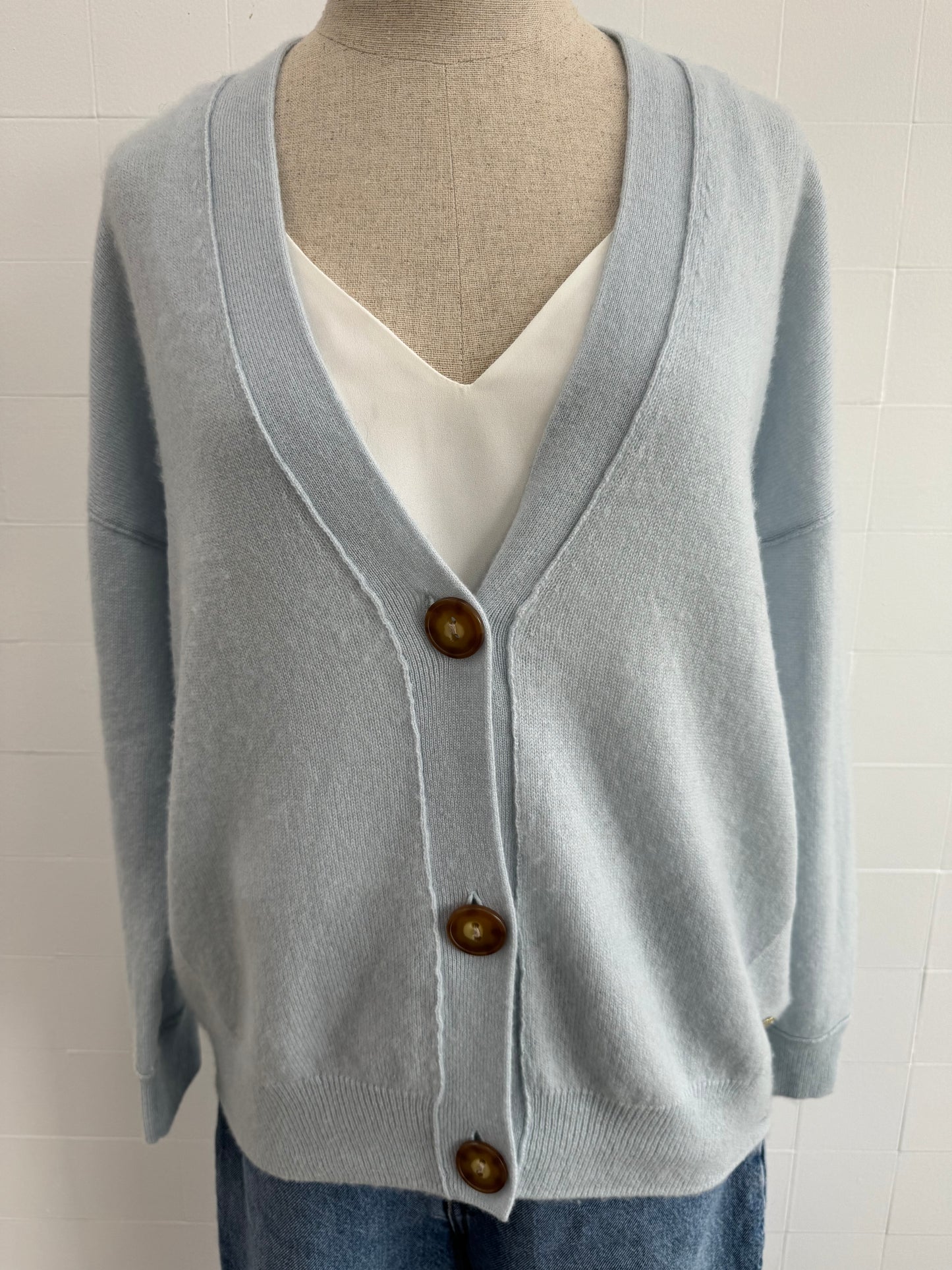 MIA FRATINO CASHERE CARDIGAN - SIZE M