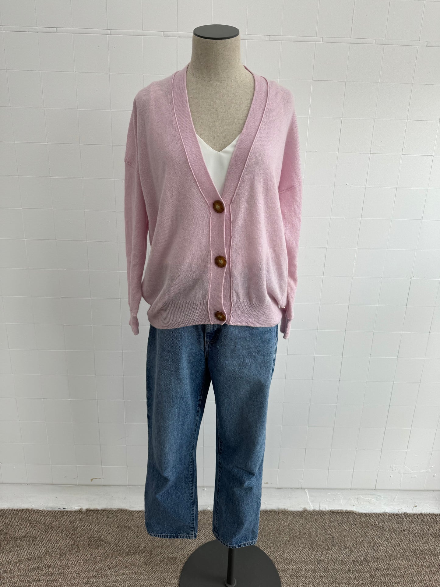 MIA FRATINO CASHMERE CARDIGAN - SIZE M