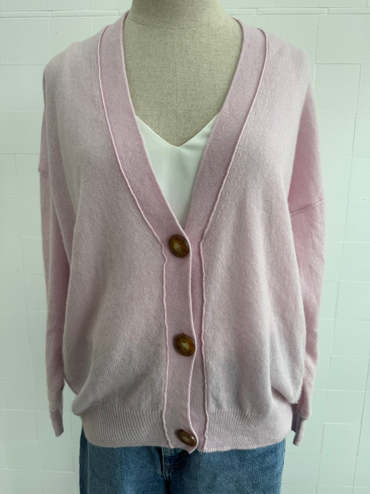 MIA FRATINO CASHMERE CARDIGAN - SIZE M