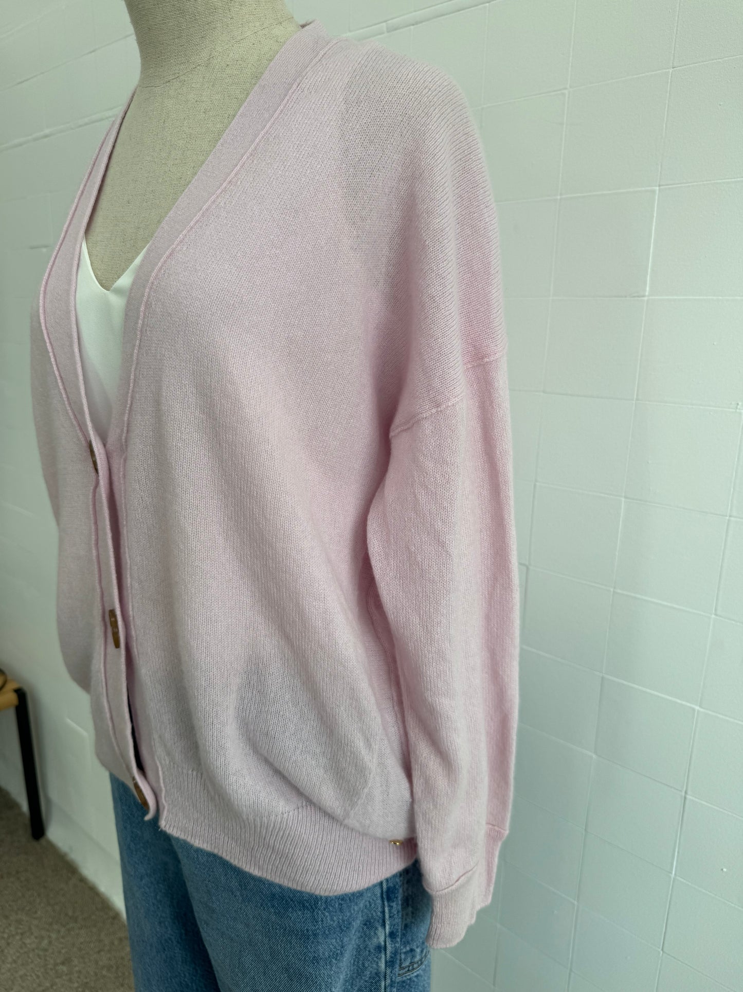 MIA FRATINO CASHMERE CARDIGAN - SIZE M