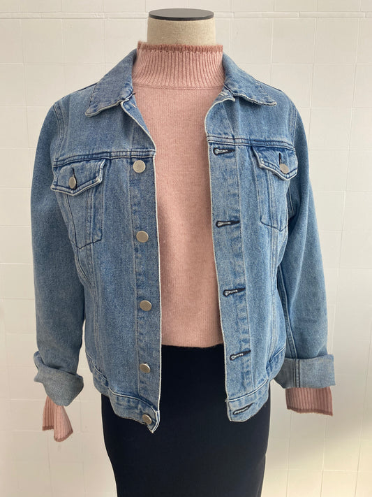 VIKTORIA AND WOODS DENIM JACKET - SIZE 2 (10)