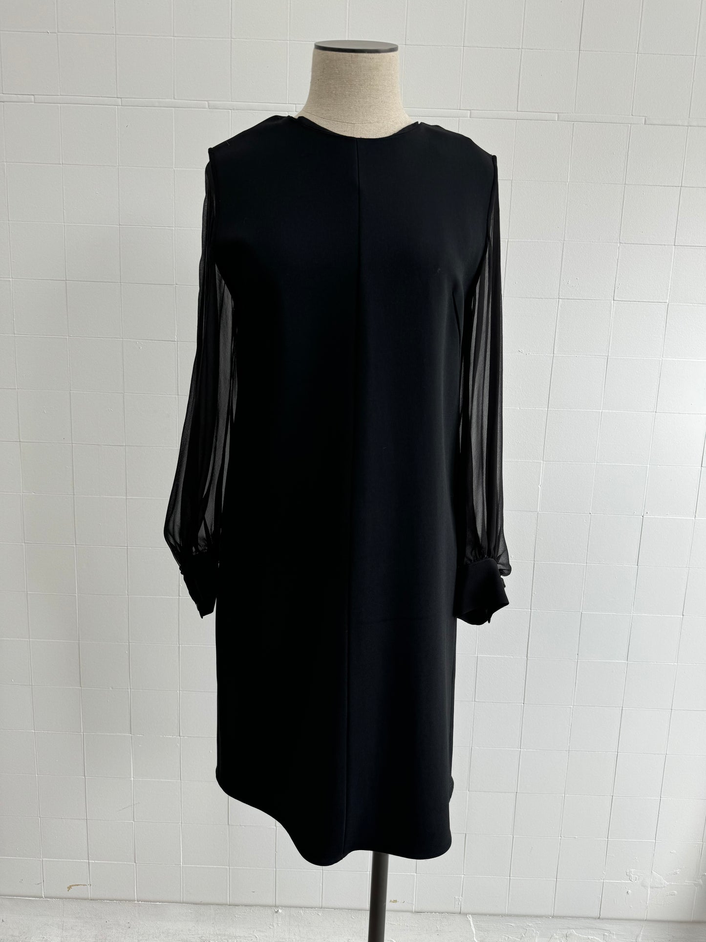 SCANLAN THEODORE BLACK MIDI DRESS - SIZE 10