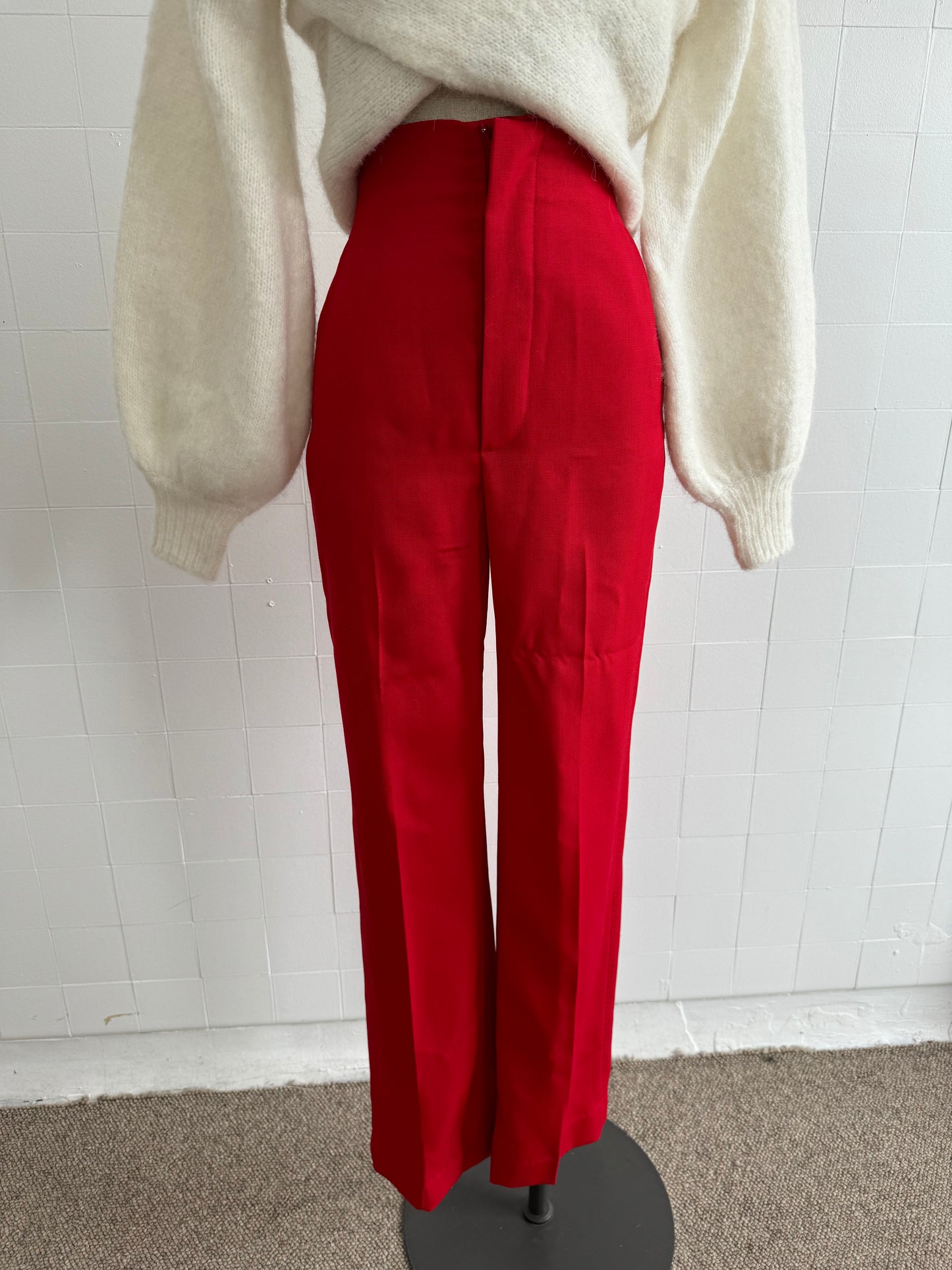 SCANLAN THEODORE RED PANTS - SIZE 6