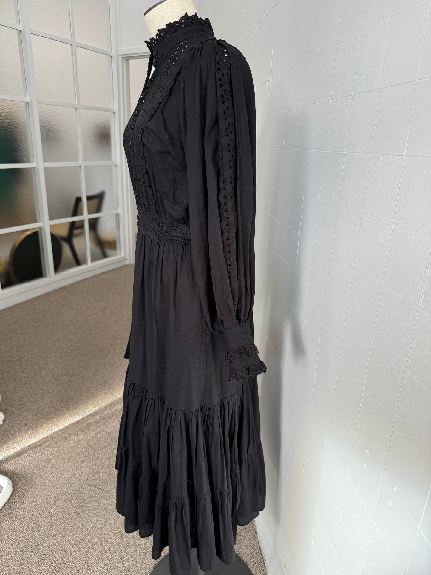 BYTIMO BLACK MAXI DRESS - SIZE XS