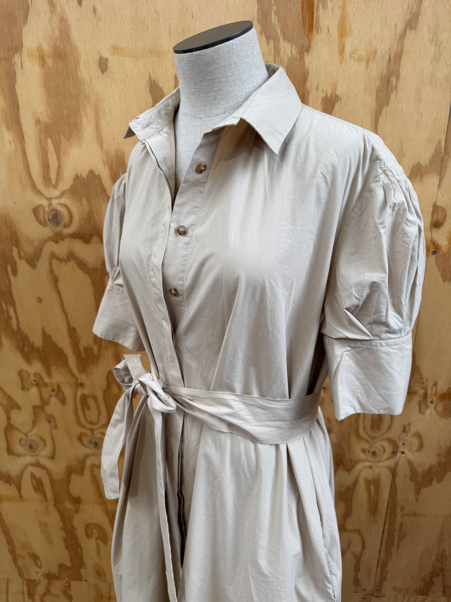 WHITE STORY CORSO SHIRT DRESS - SIZE 10