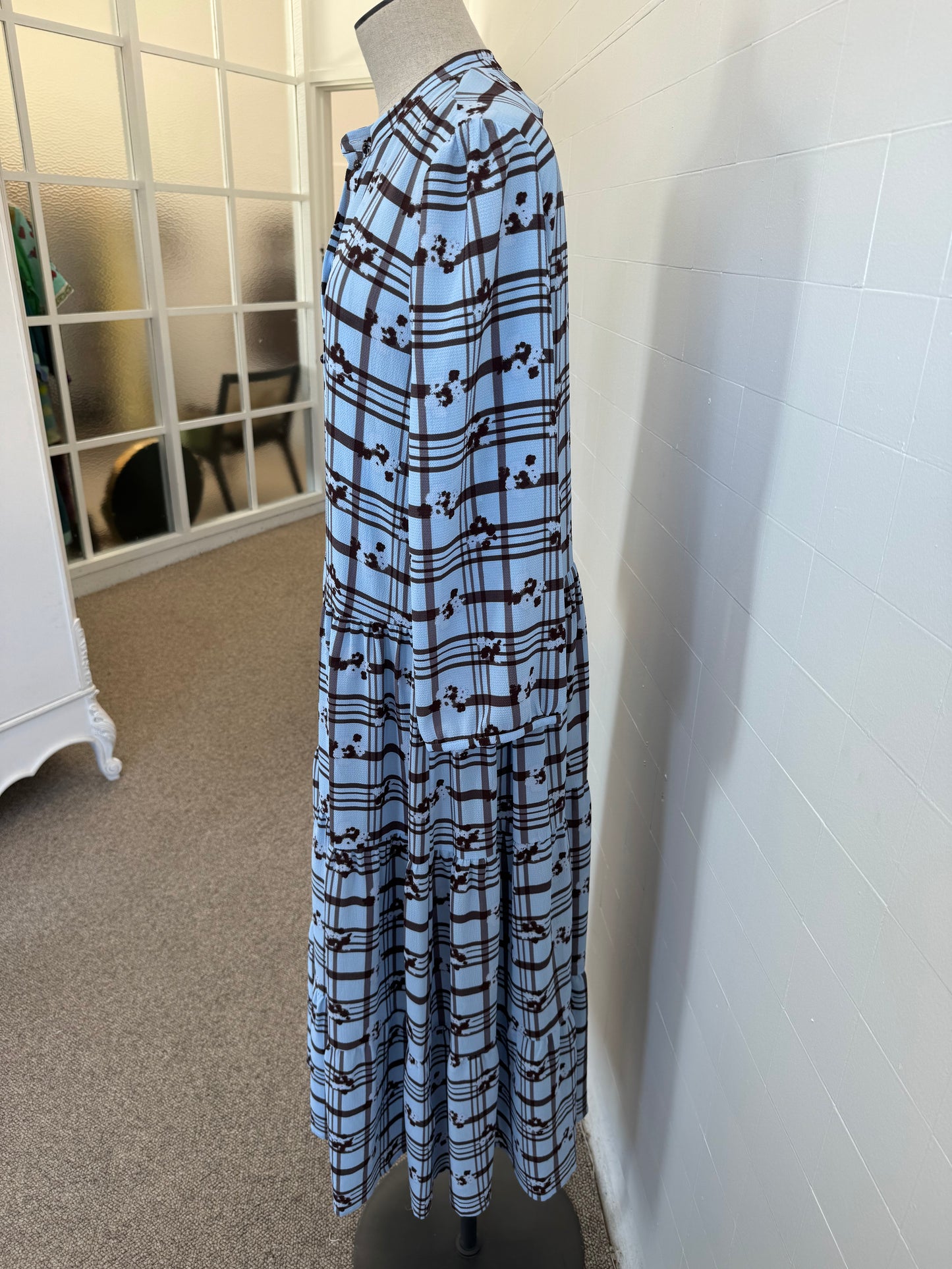 BAUM UND PFERGARTEN BLUE MAXI DRESS - SIZE 38