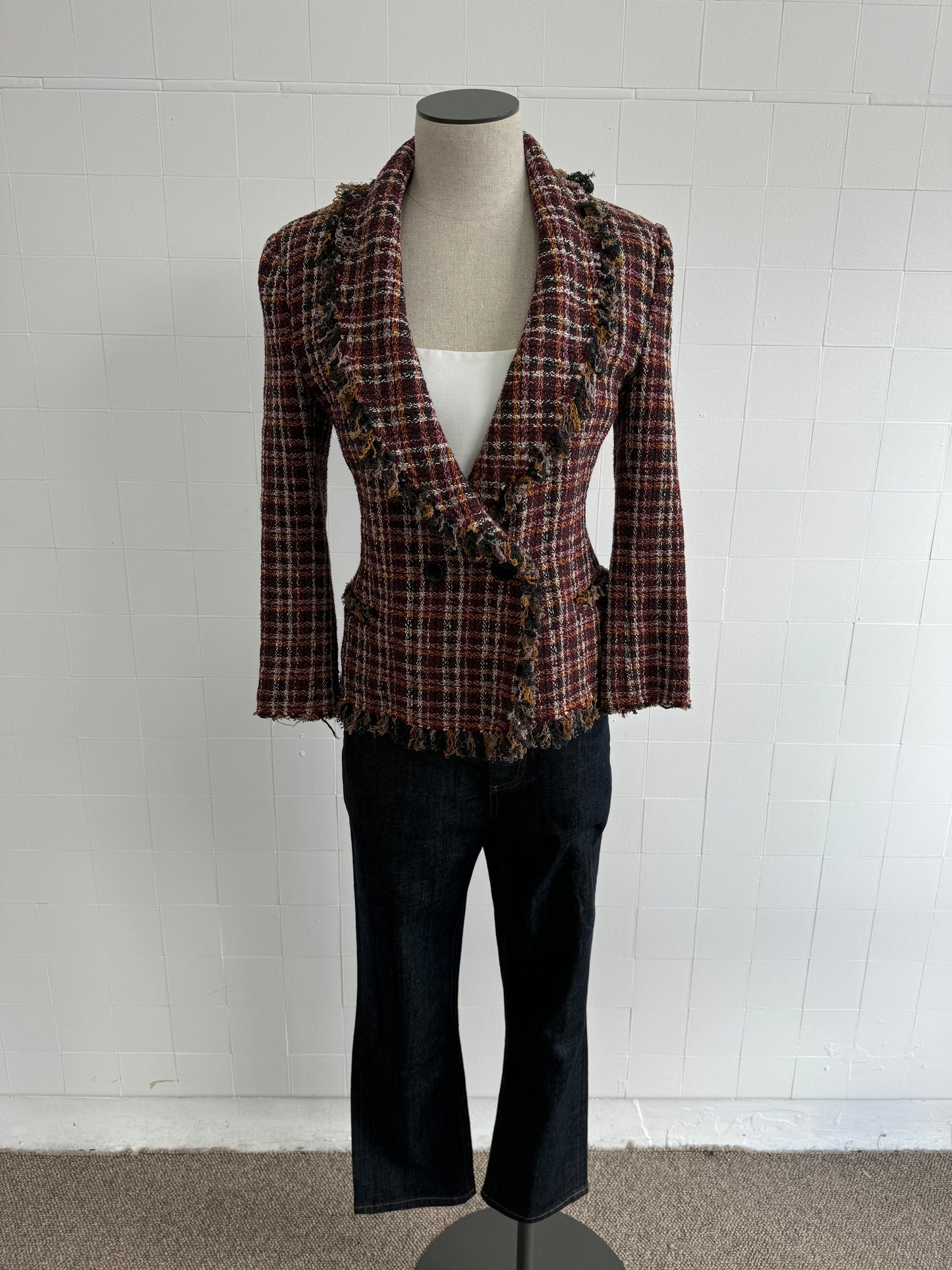 ISABEL MARANT NICOLE TWEED BLAZER - SIZE 36