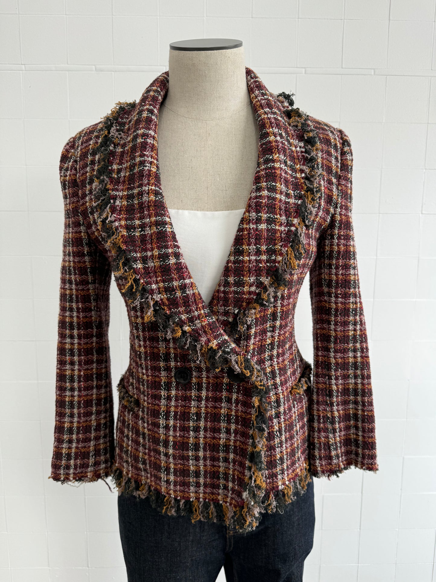 ISABEL MARANT NICOLE TWEED BLAZER - SIZE 36