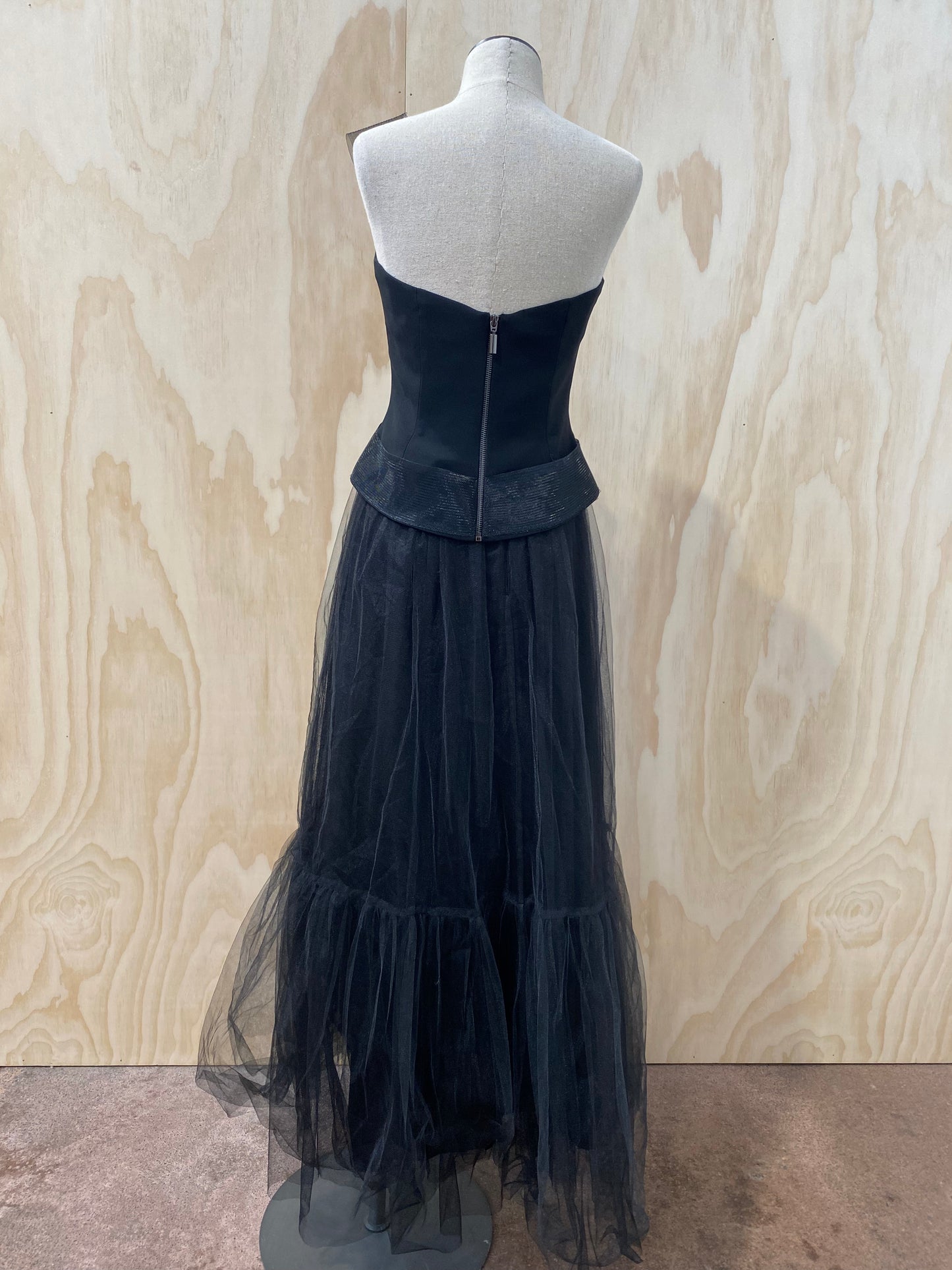 FLEUR WOOD NIGHT GLIMPSES BLACK TULLE SKIRT - SIZE 1