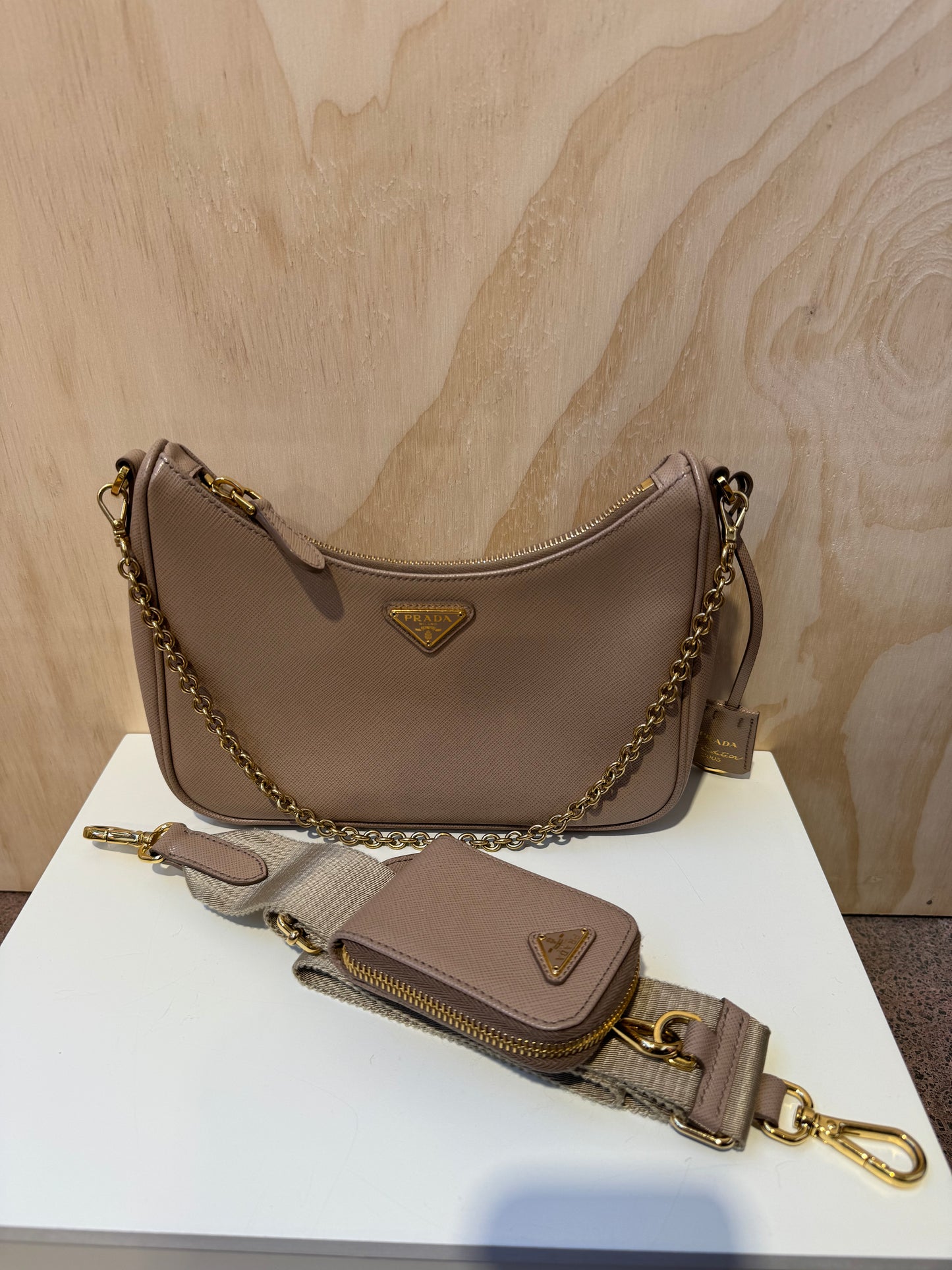 PRADA CAMEO BANDOLIERA SAFFIANO LEATHER BAG - $2,800