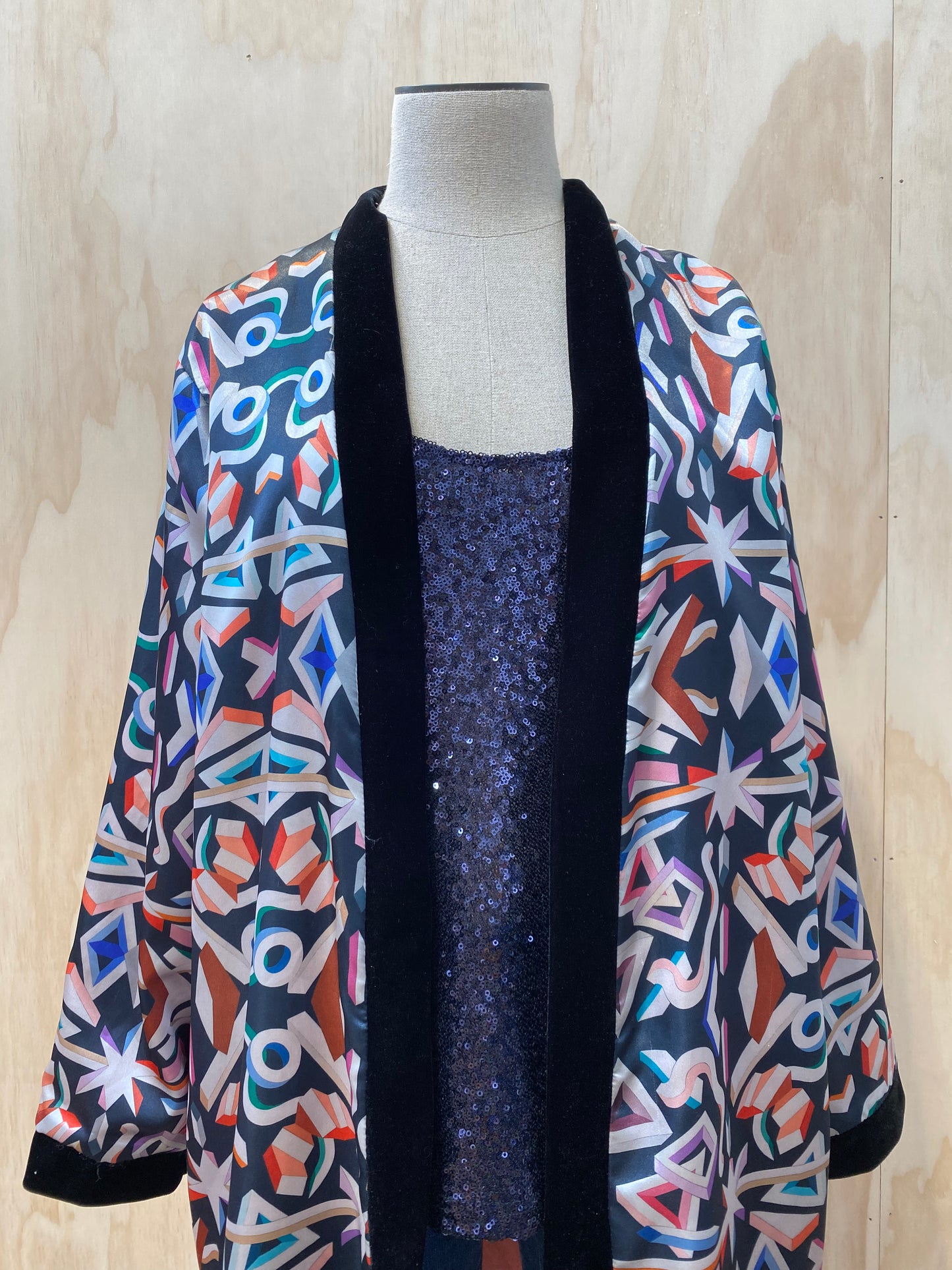 JASMINE MANSBRIDGE SILK KIMONO - SIZE OS