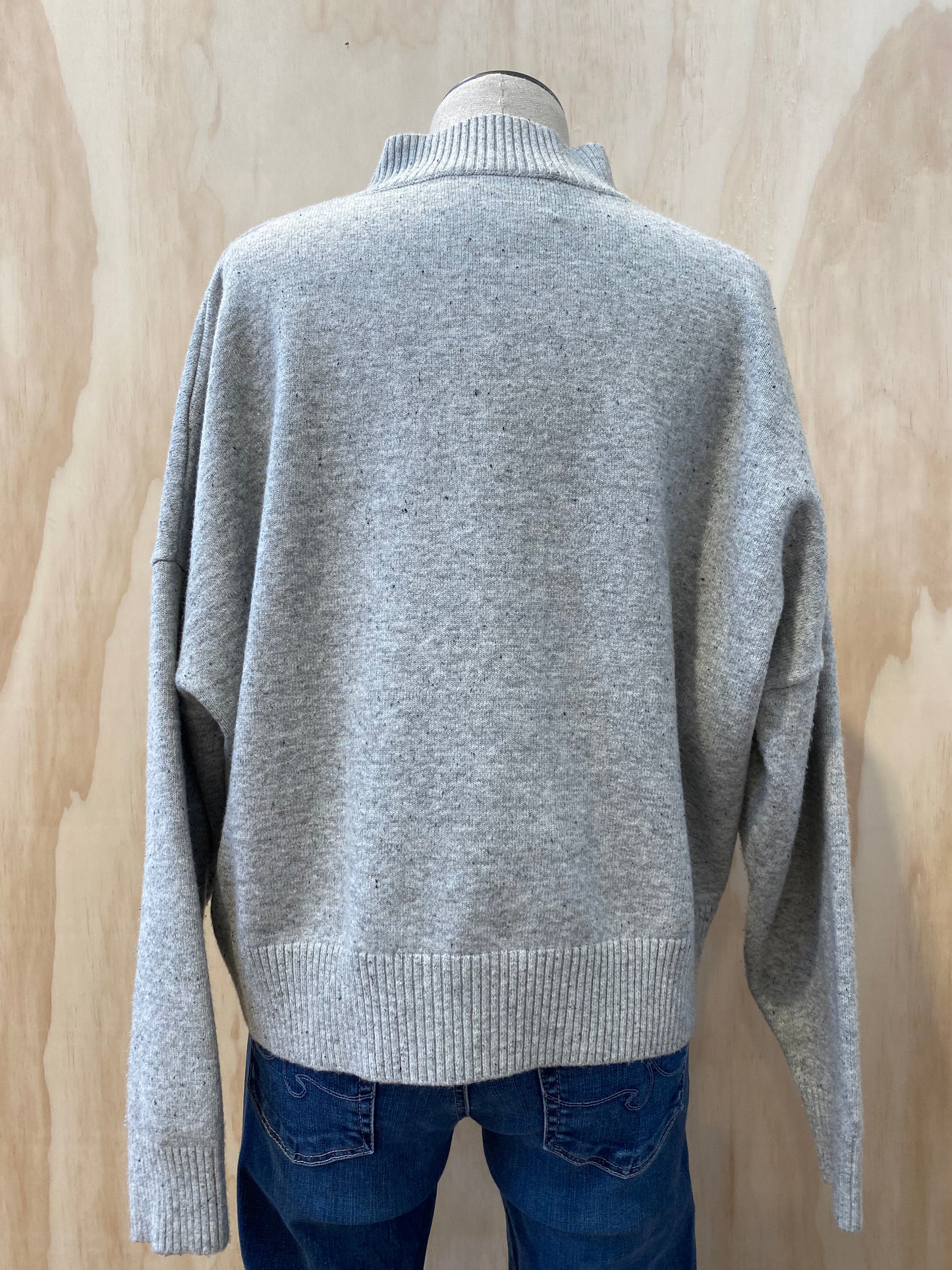 VIKTORIA & WOODS GREY MARLE JUMPER - SIZE 1