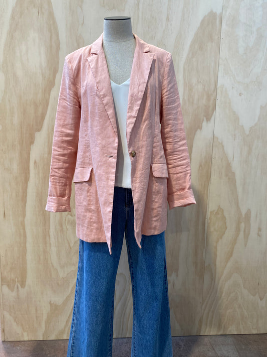 ZOE KRATZMANN LINEN BLAZER - SIZE 2