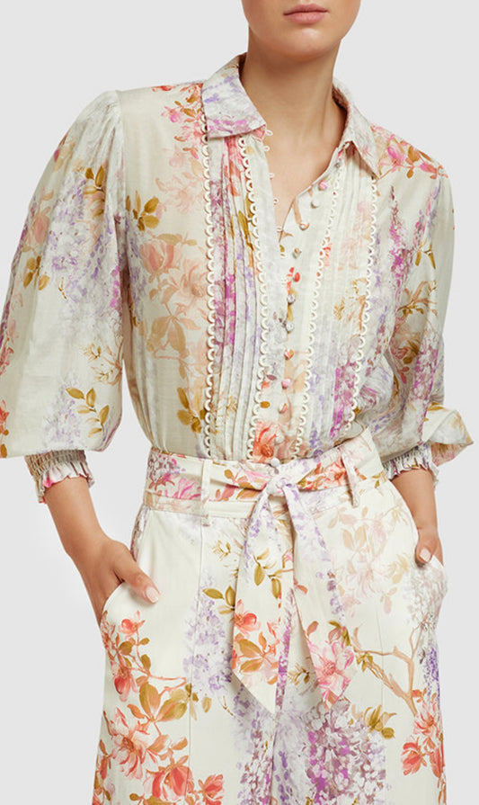 MOS THE LABEL JOYFUL BLOOMS BLOUSE - SIZE 10