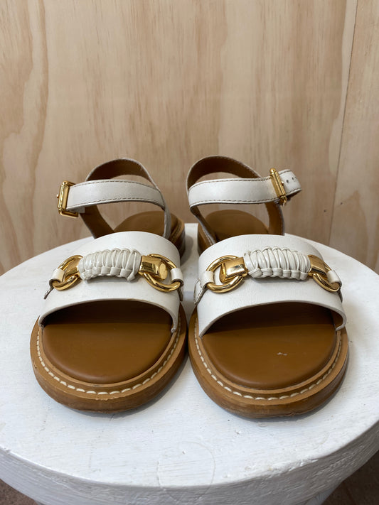 SEE BYY CHLOE LYLIA FLAT SANDALS - SIZE 39