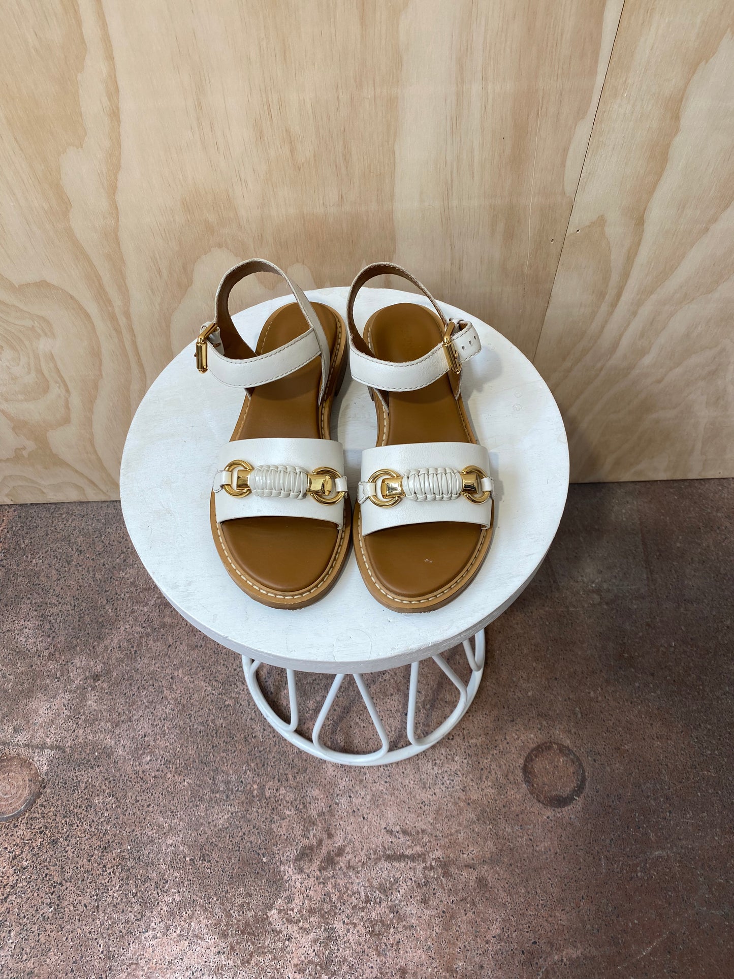 SEE BYY CHLOE LYLIA FLAT SANDALS - SIZE 39