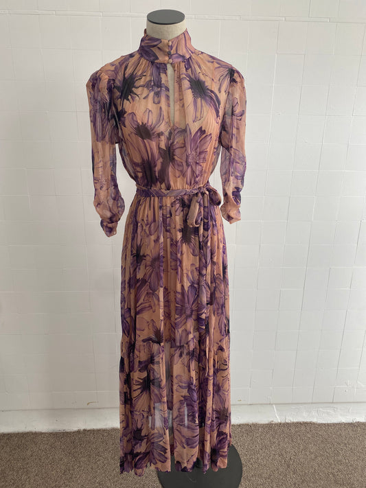 HUSK VIOLET MAXI DRESS - SIZE 8