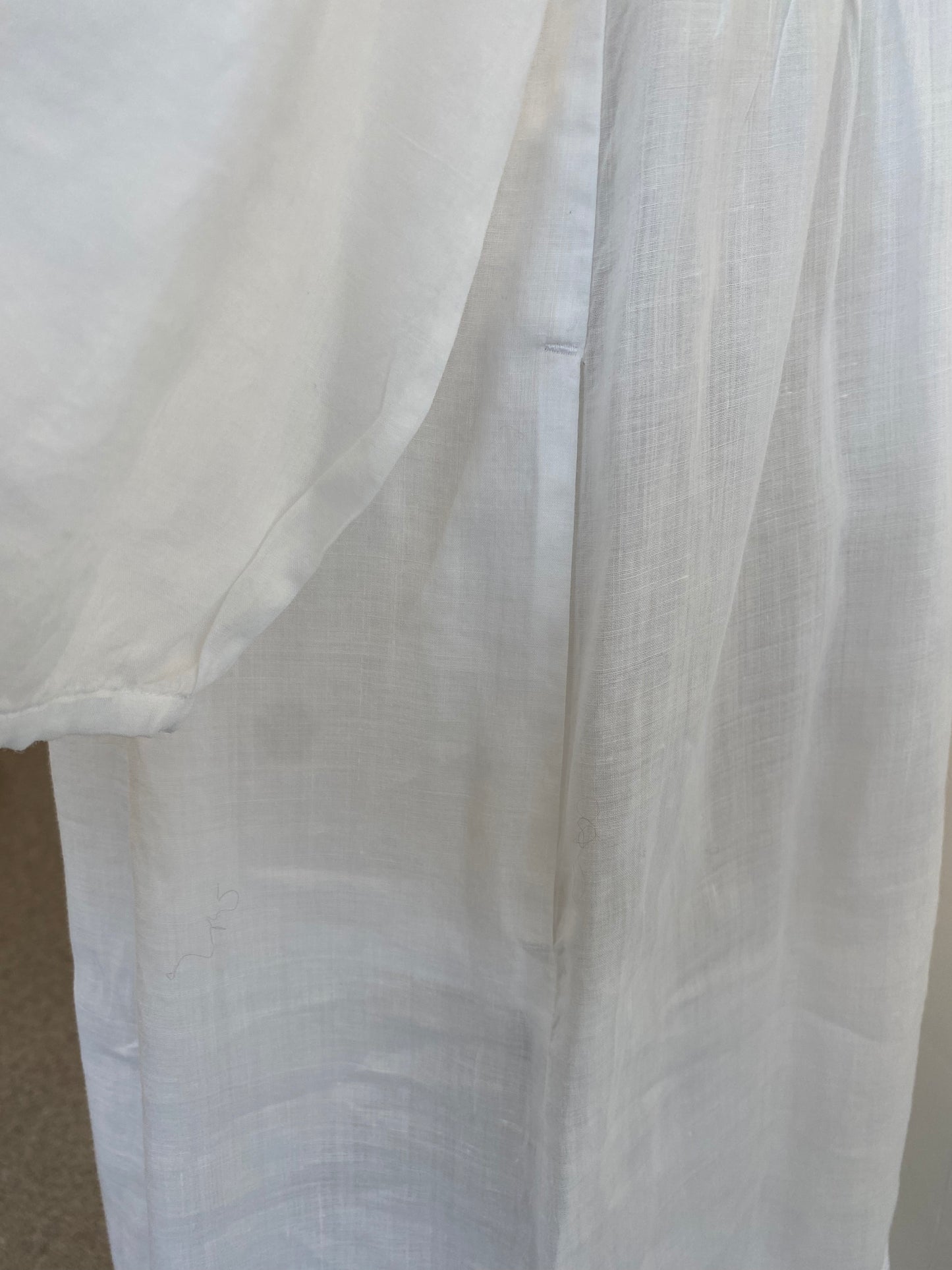 MAX MARA WHITE DRESS WITH EMBROIDERY - SIZE 12