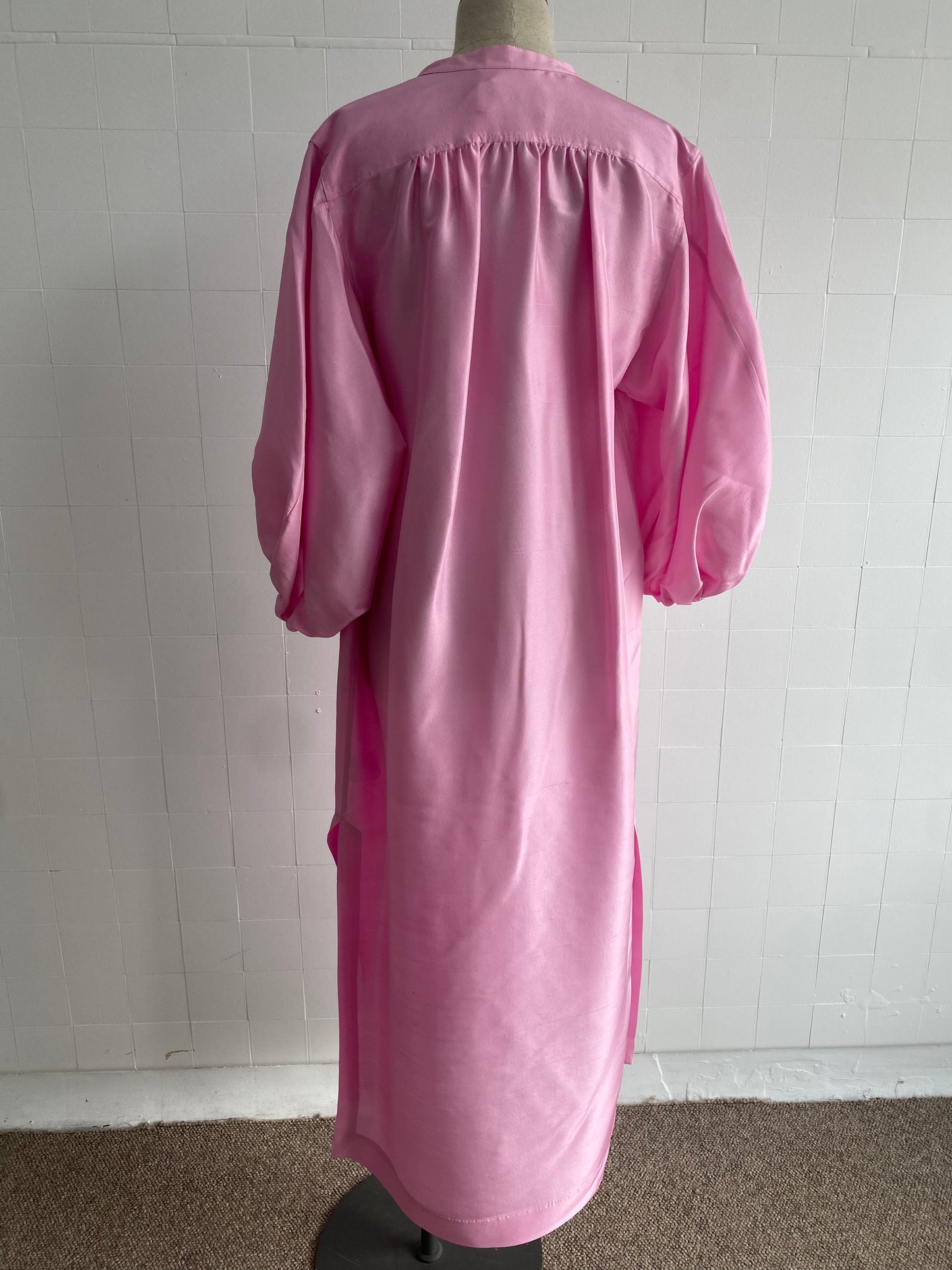 OROTON COLUMN SHIRT DRESS PINK - SIZE 12