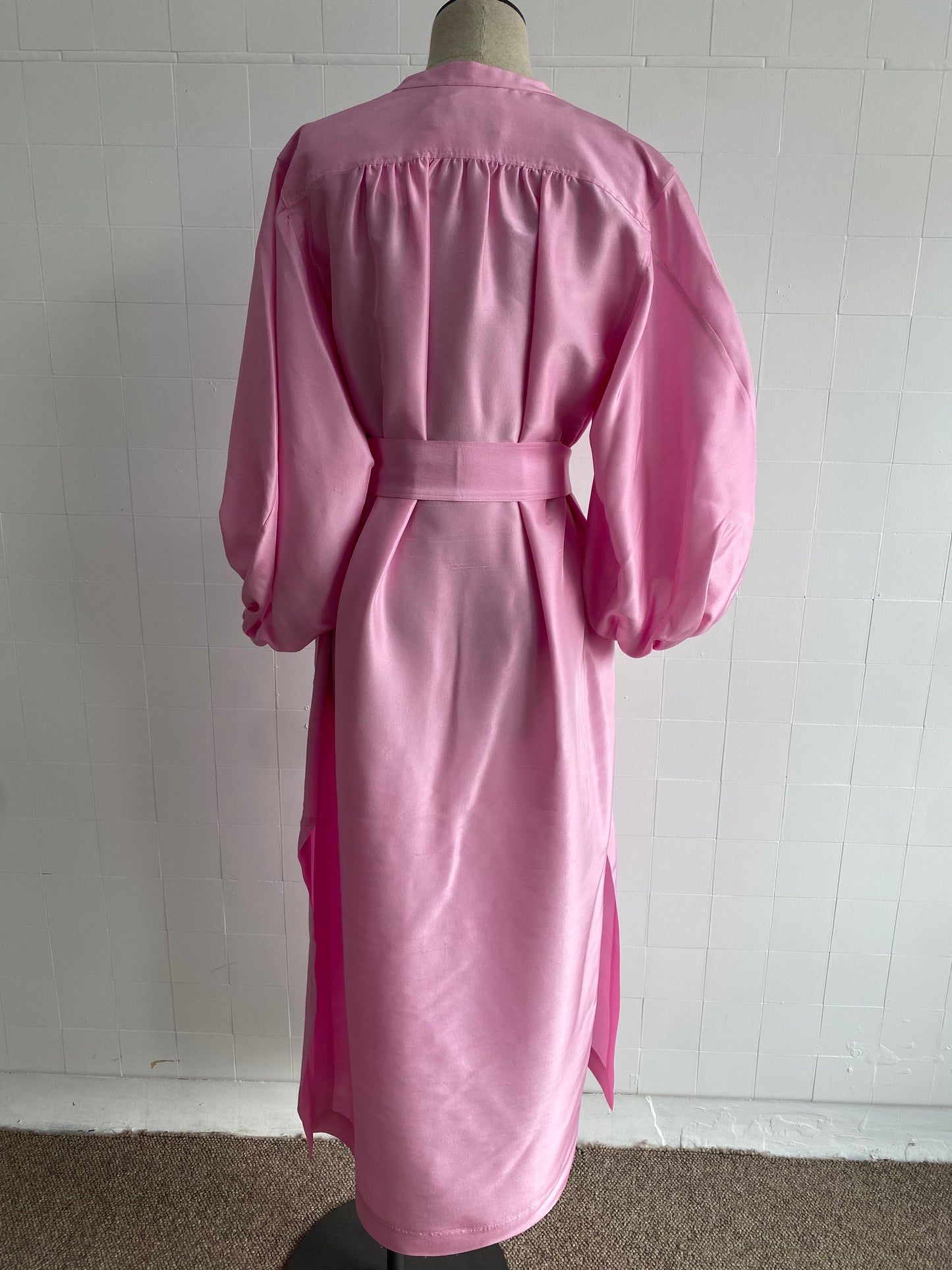 OROTON COLUMN SHIRT DRESS PINK - SIZE 12