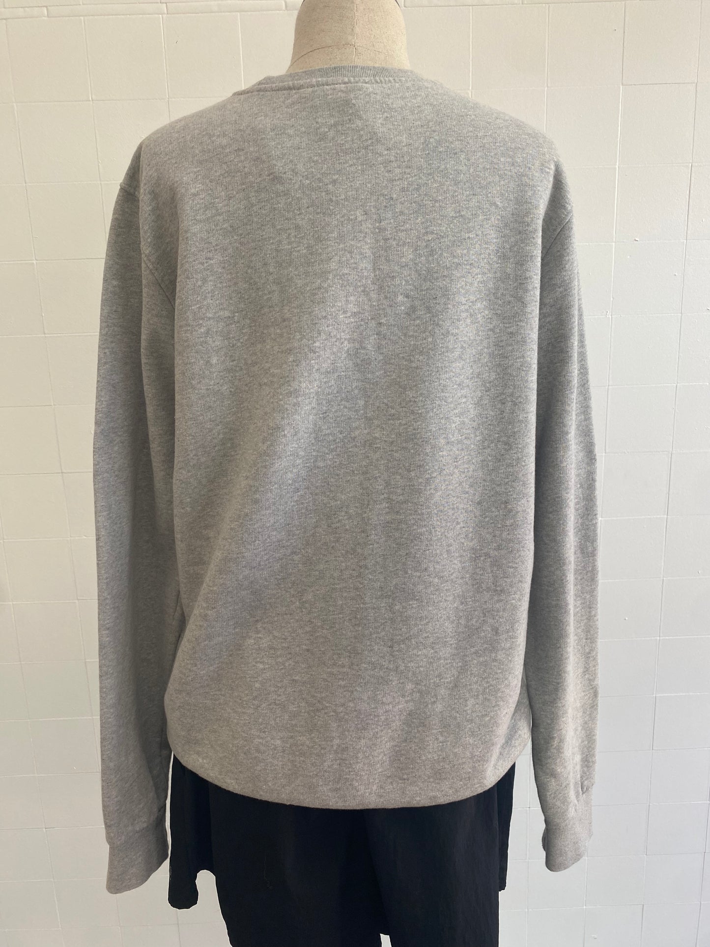 IVY LEE GREY MARLE SWEATER - SIZE M