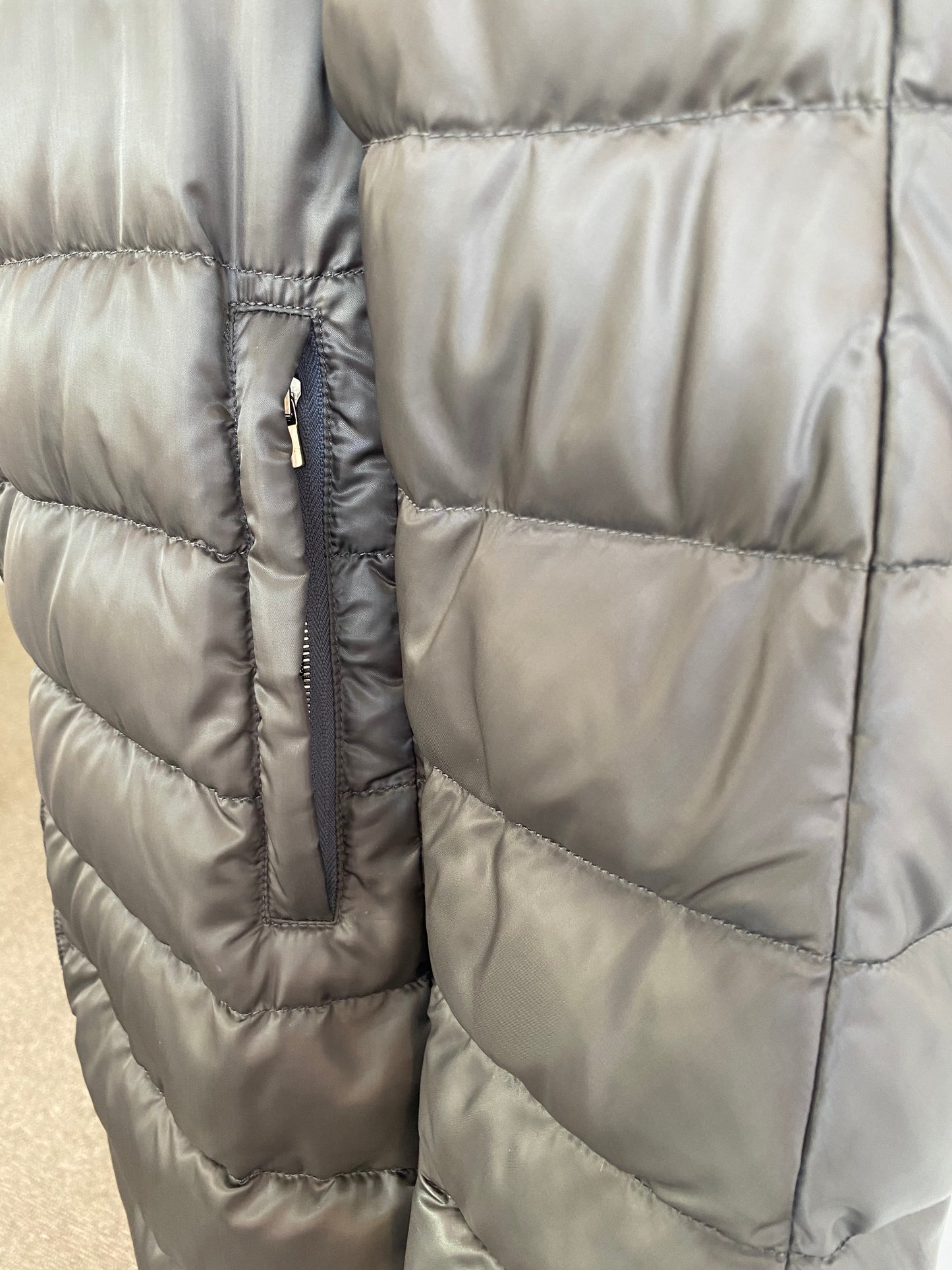 MAX MARA BRONZE QUILTED COAT - SIZE 10