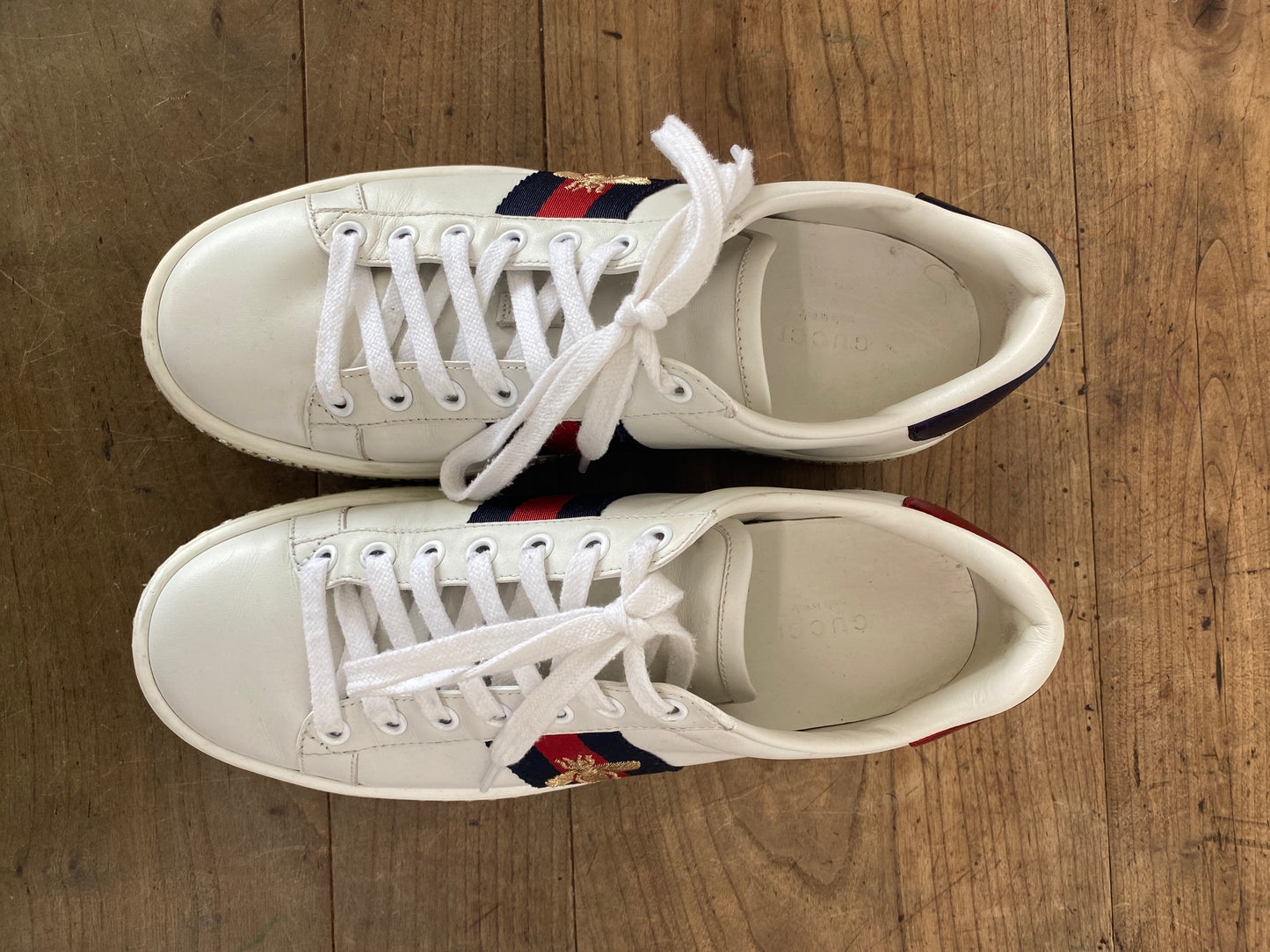 GUCCI ACE CRYSTAL SNEAKERS - SIZE 36.5