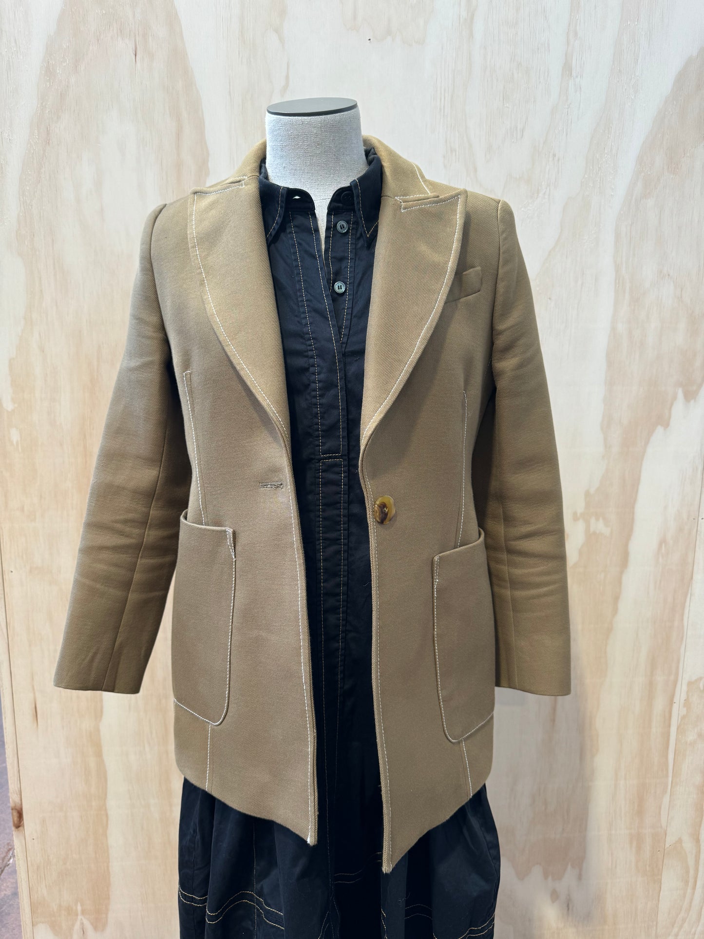 CAMILLA AND MARC KHAKI SLOANE BLAZER - SIZE 8