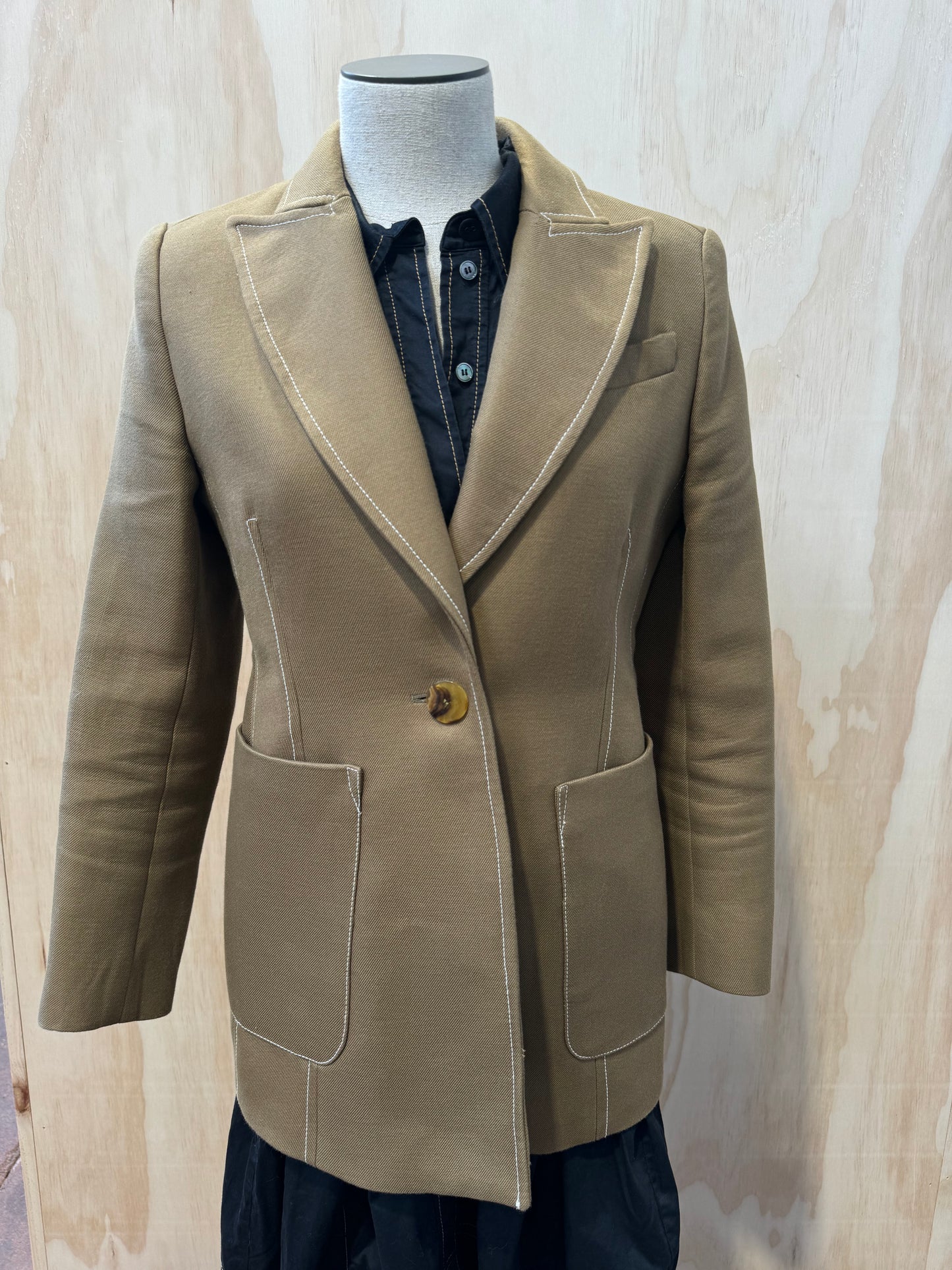 CAMILLA AND MARC KHAKI SLOANE BLAZER - SIZE 8