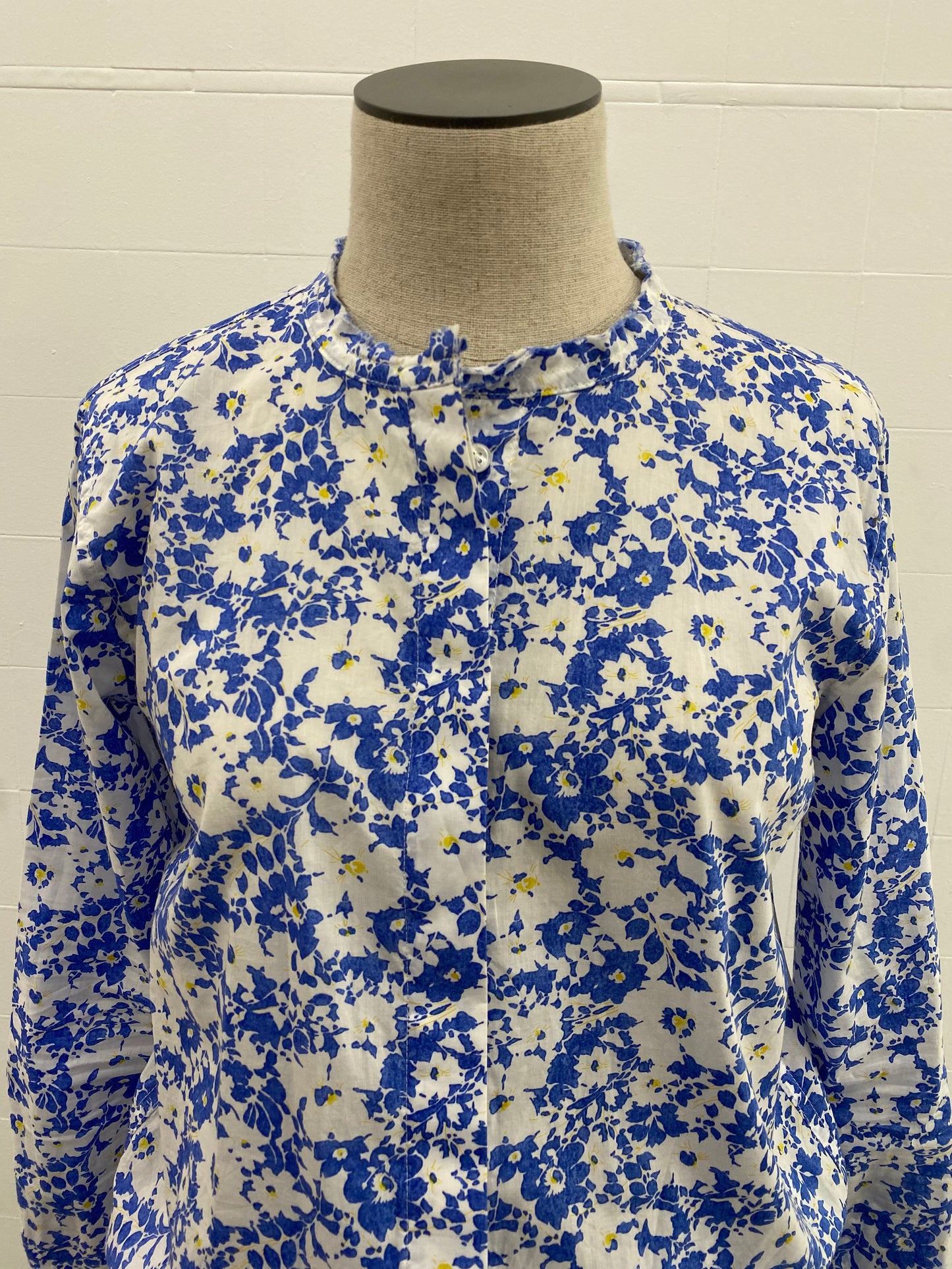 SCANLAN THEODORE SLIM FIT FLORAL SHIRT - SIZE 6