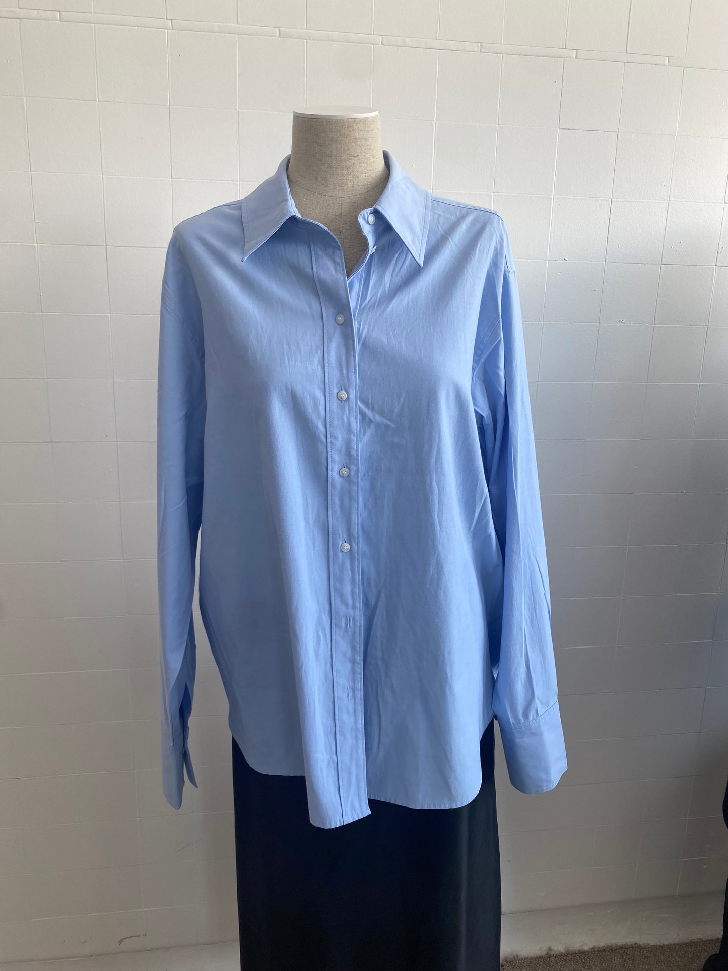 CAMILLA AND MARC POWDER BLUE OVERSIZED SHIRT - SIZE 14