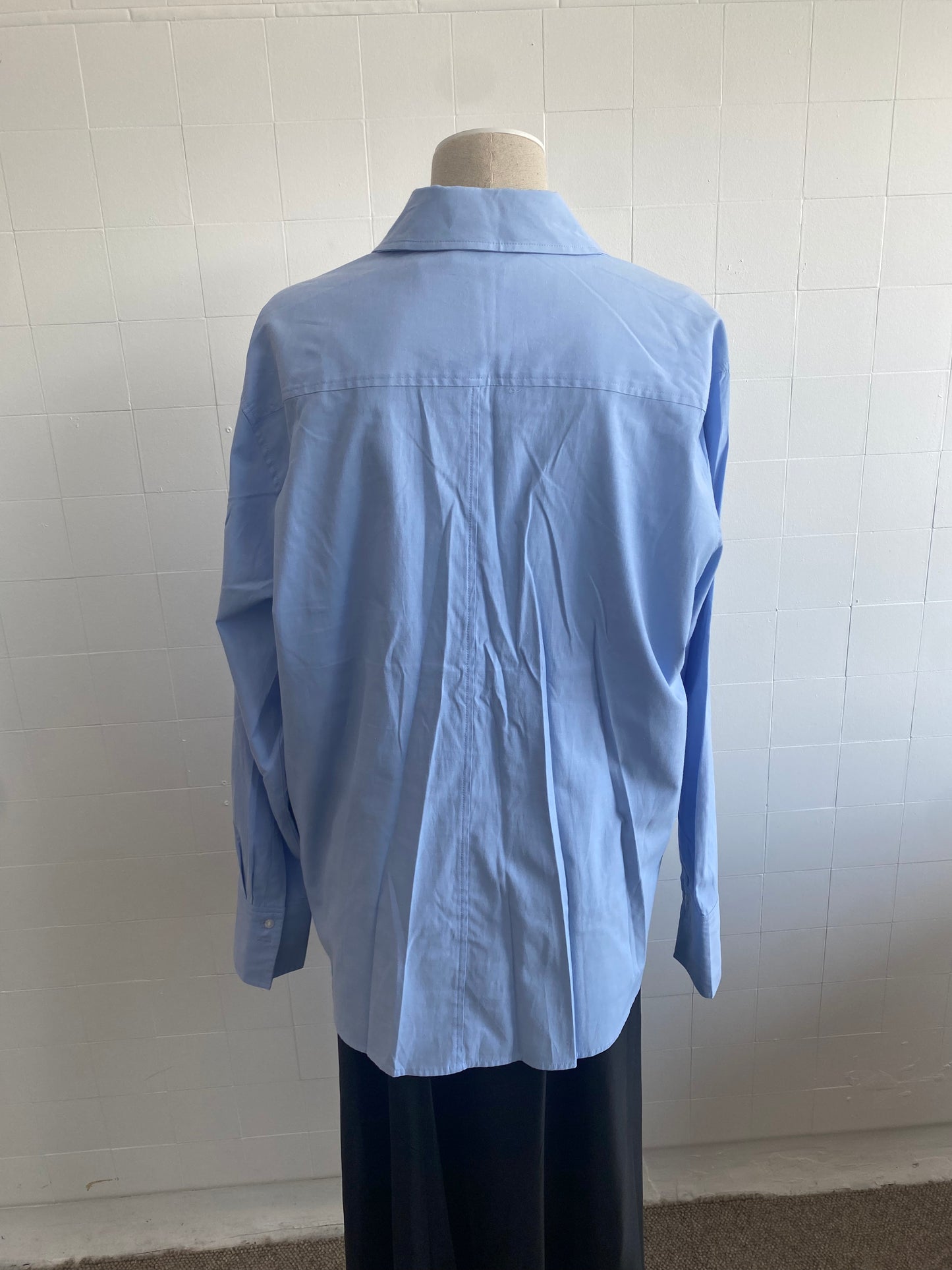 CAMILLA AND MARC POWDER BLUE OVERSIZED SHIRT - SIZE 14