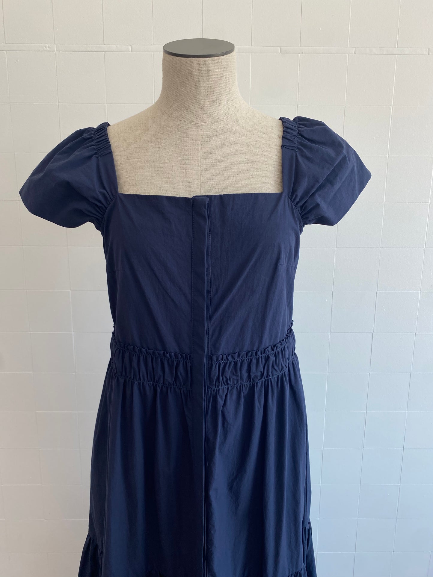 MORRISON NAVY TIERED MAXI DRESS - SIZE 1