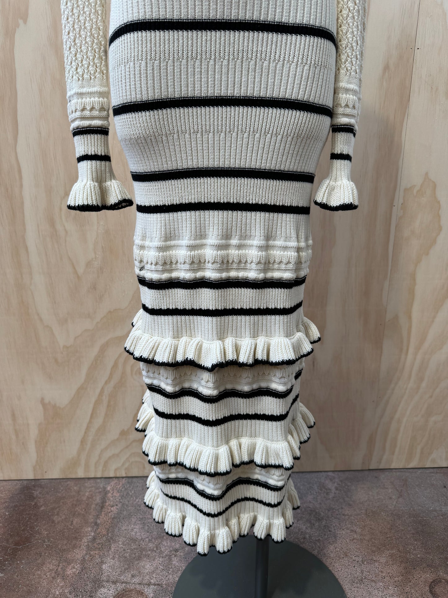 KIVARI RAFAELA KNIT MIDI DRESS - SIZE 8