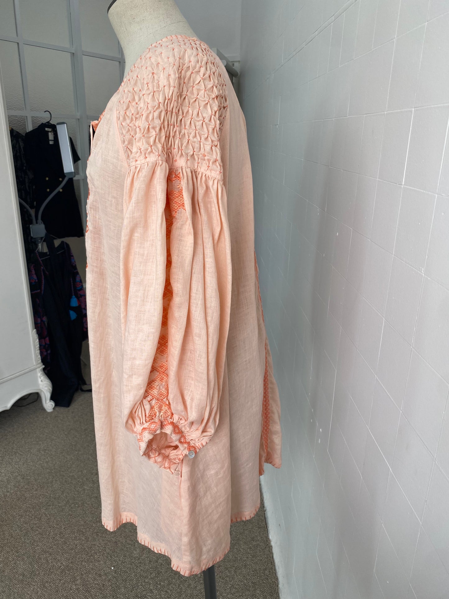 INNIKA PEACH SMOCK - SIZE OS