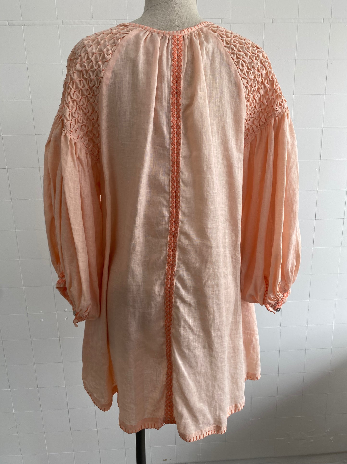 INNIKA PEACH SMOCK - SIZE OS