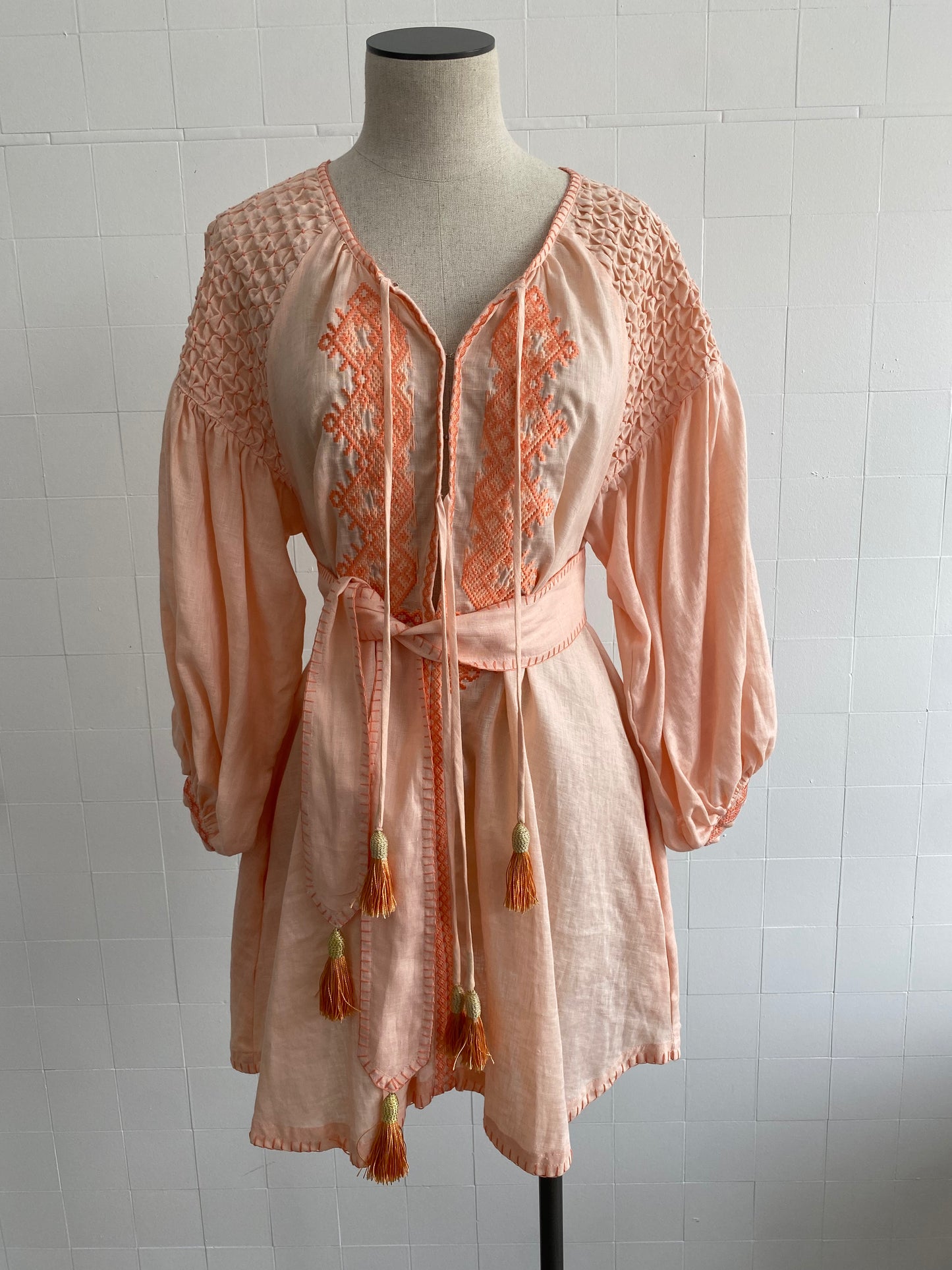 INNIKA PEACH SMOCK - SIZE OS