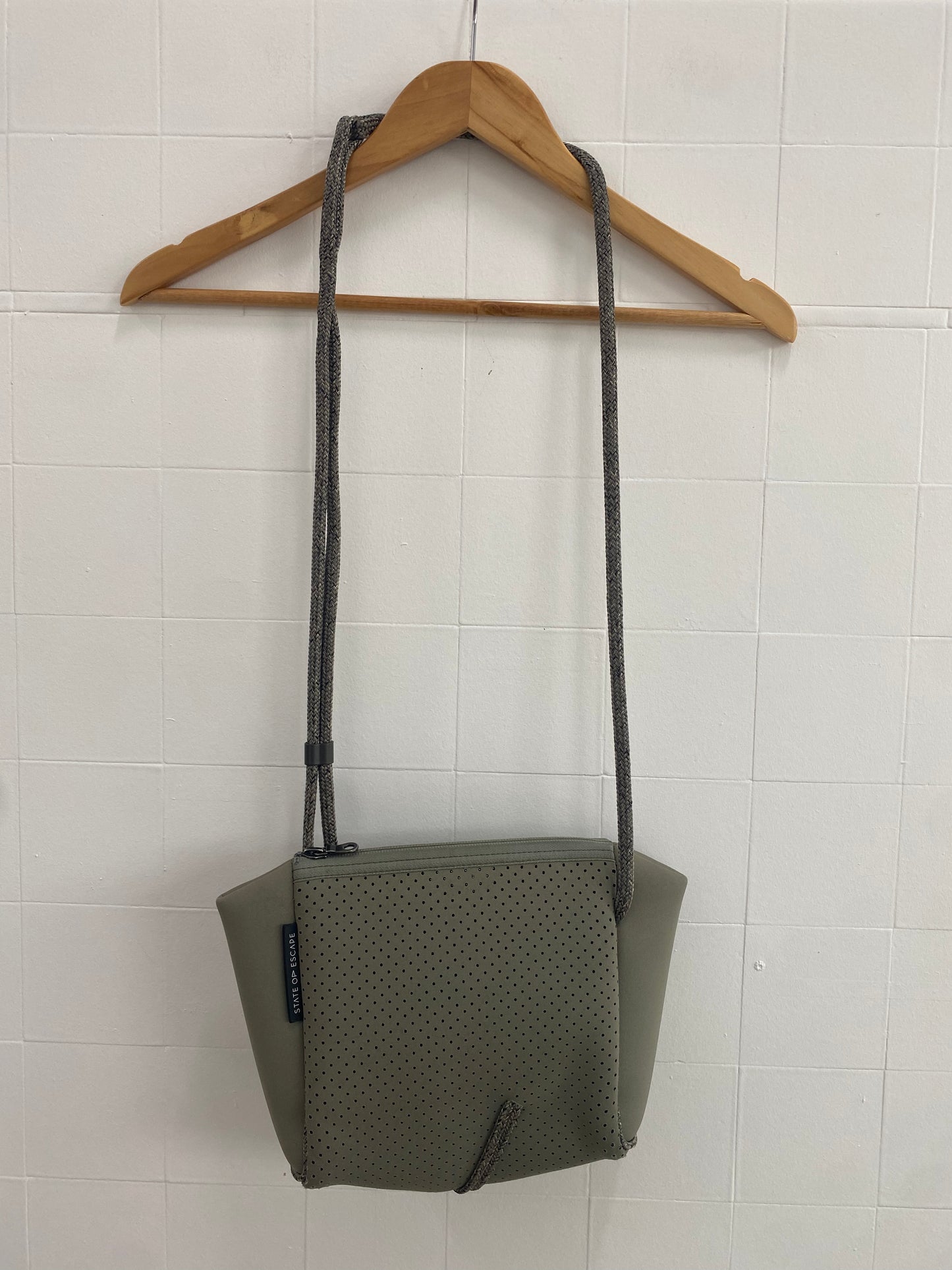 STATE OF ESCAPE SAGE GREEN FESTIVAL CROSSBODY BAG