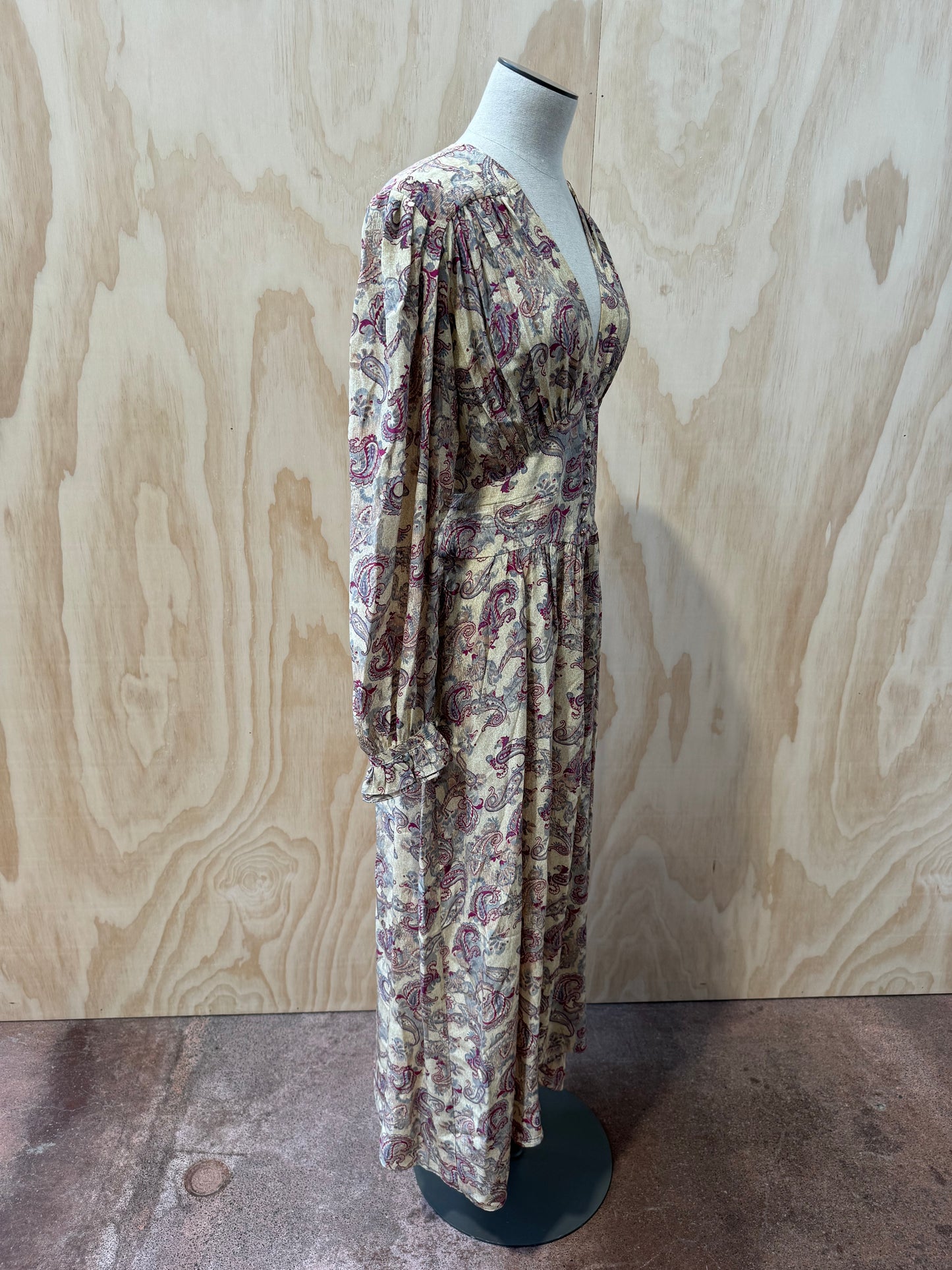 ISABEL MARANT PAISLEY MAXI DRESS - SIZE 38