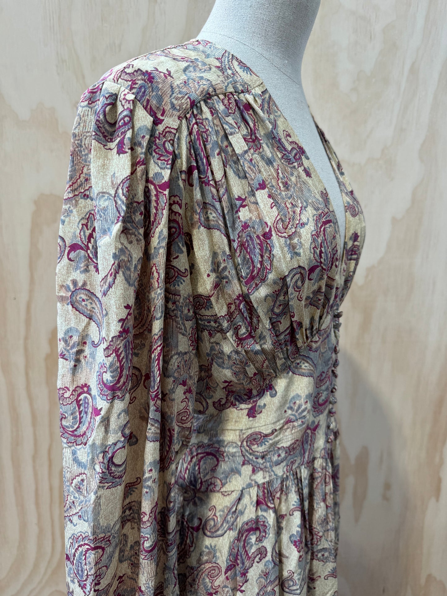 ISABEL MARANT PAISLEY MAXI DRESS - SIZE 38