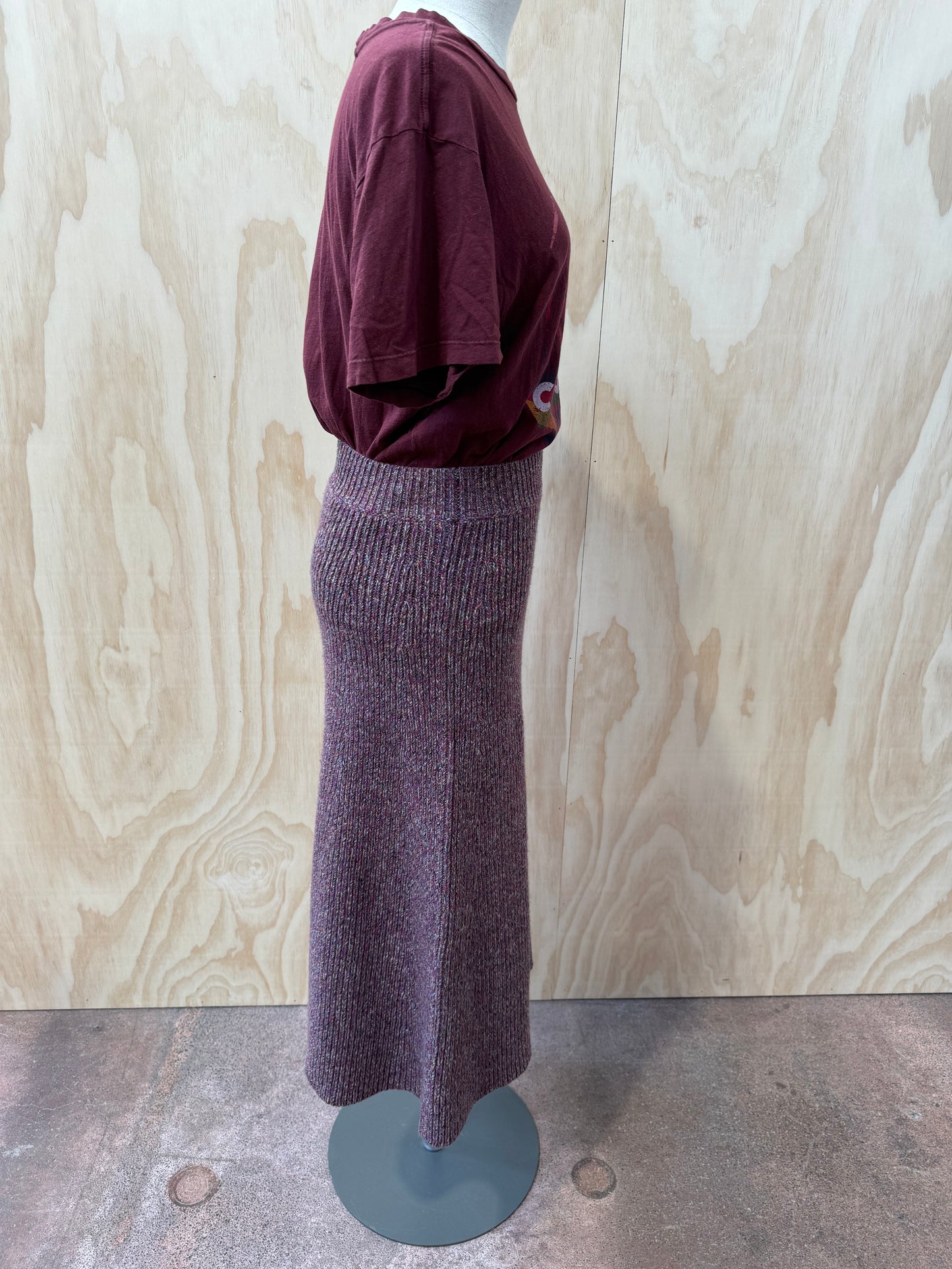 CHLOE CASHMERE WOOL SKIRT - SIZE S