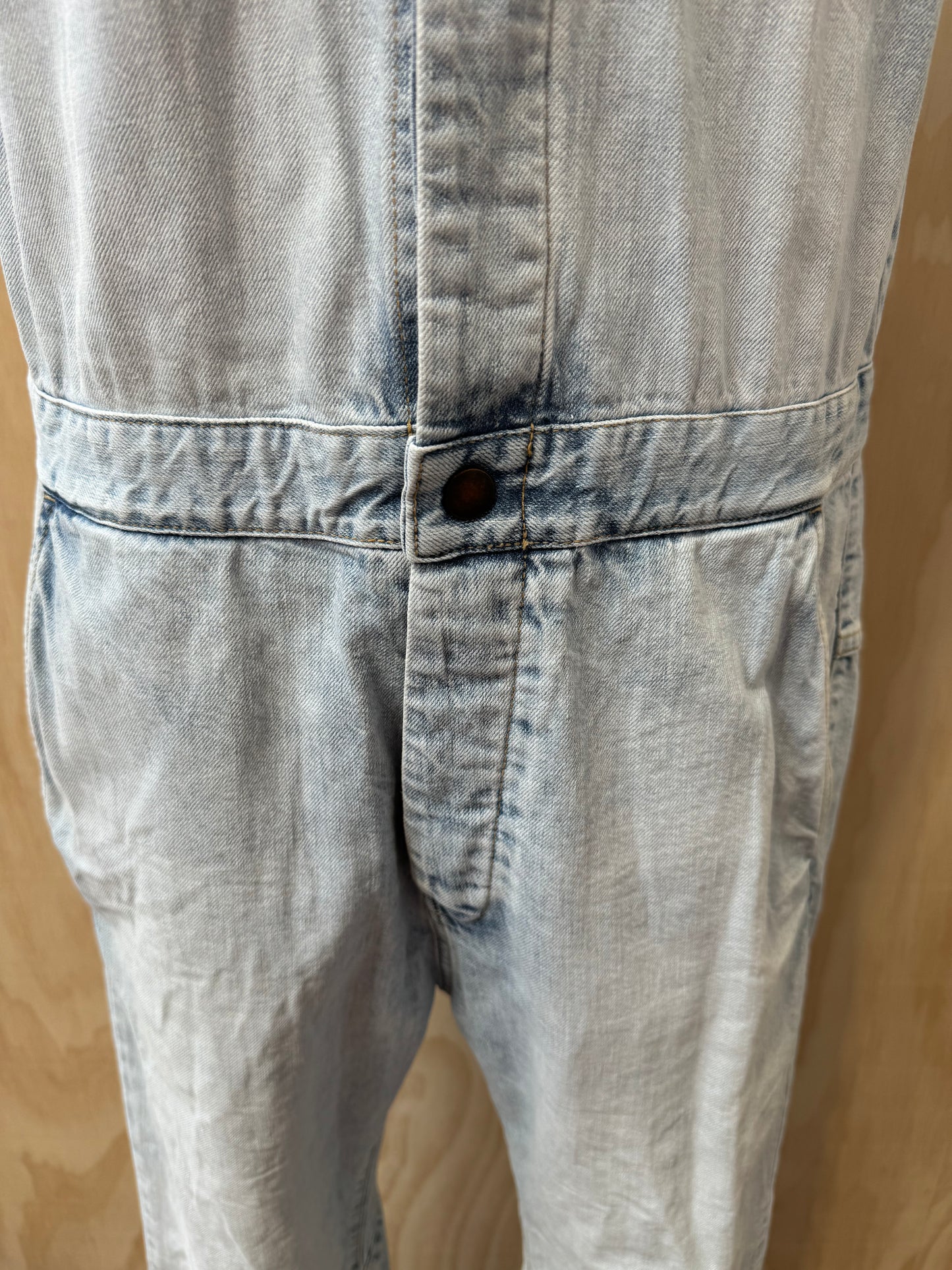 BASSIKE DENIM BOILER SUIT - SIZE M