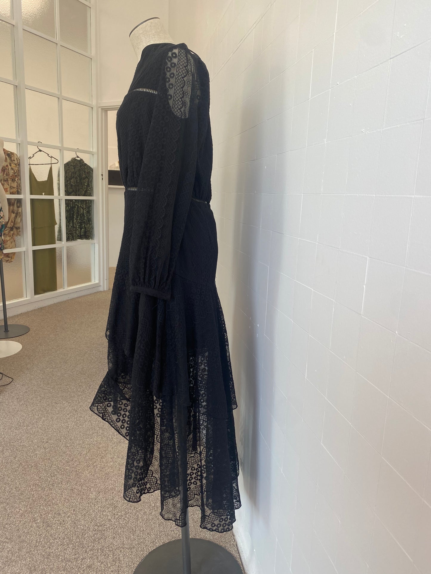 FINDERS NIGHTLIGHTS BLACK LACE DRESS - SIZE XL