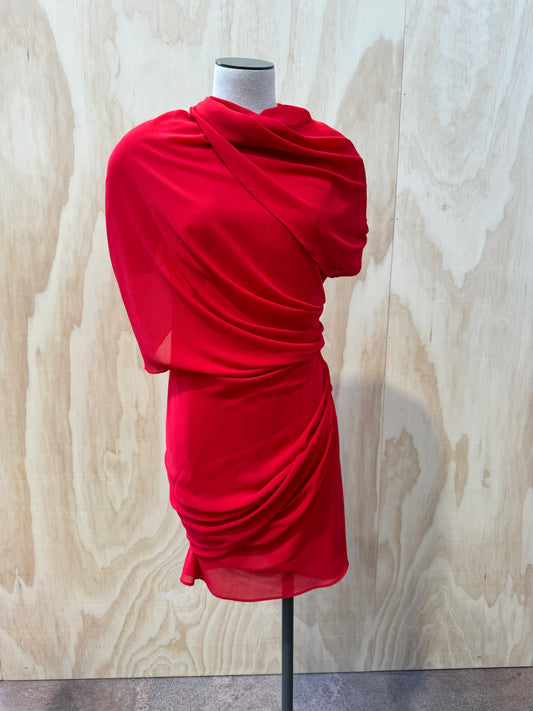 YOJANI CARMEN RED DRESS - SIZE L