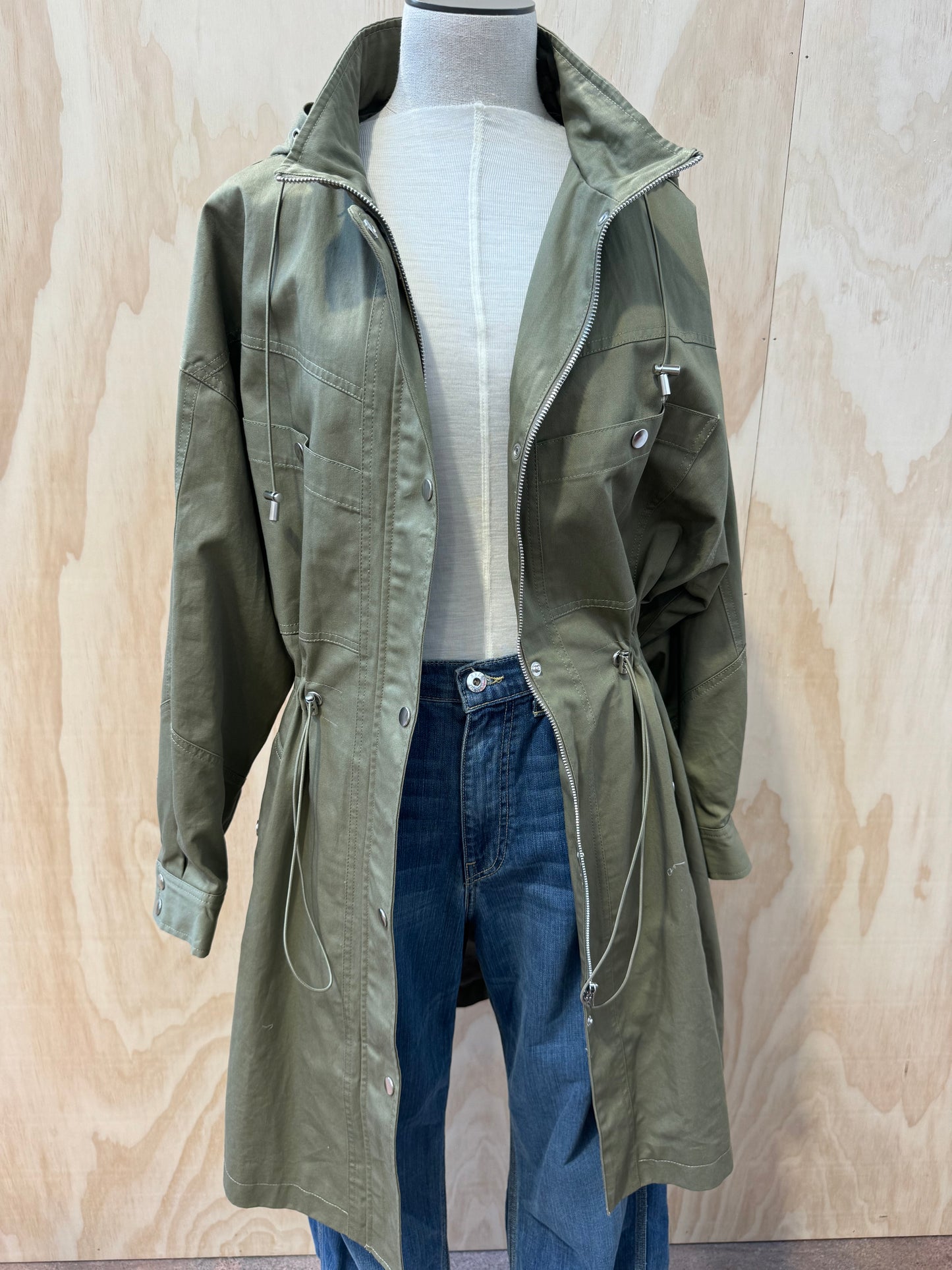 BA&SH TYLAN OVERSIZED LONG COAT - SIZE 1