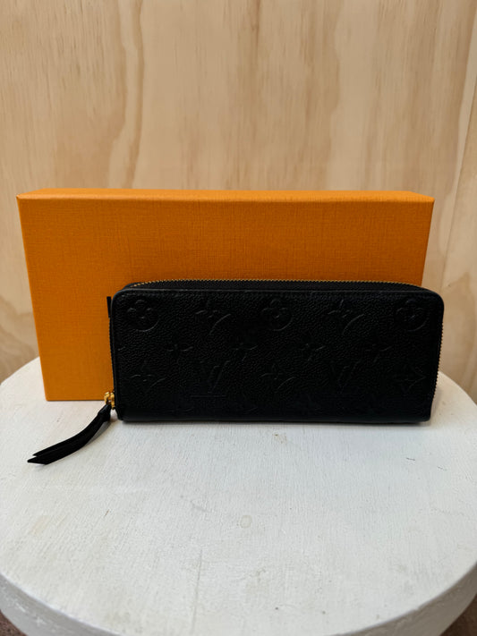 LOUIS VUITTON BLACK CLEMENCE WALLET