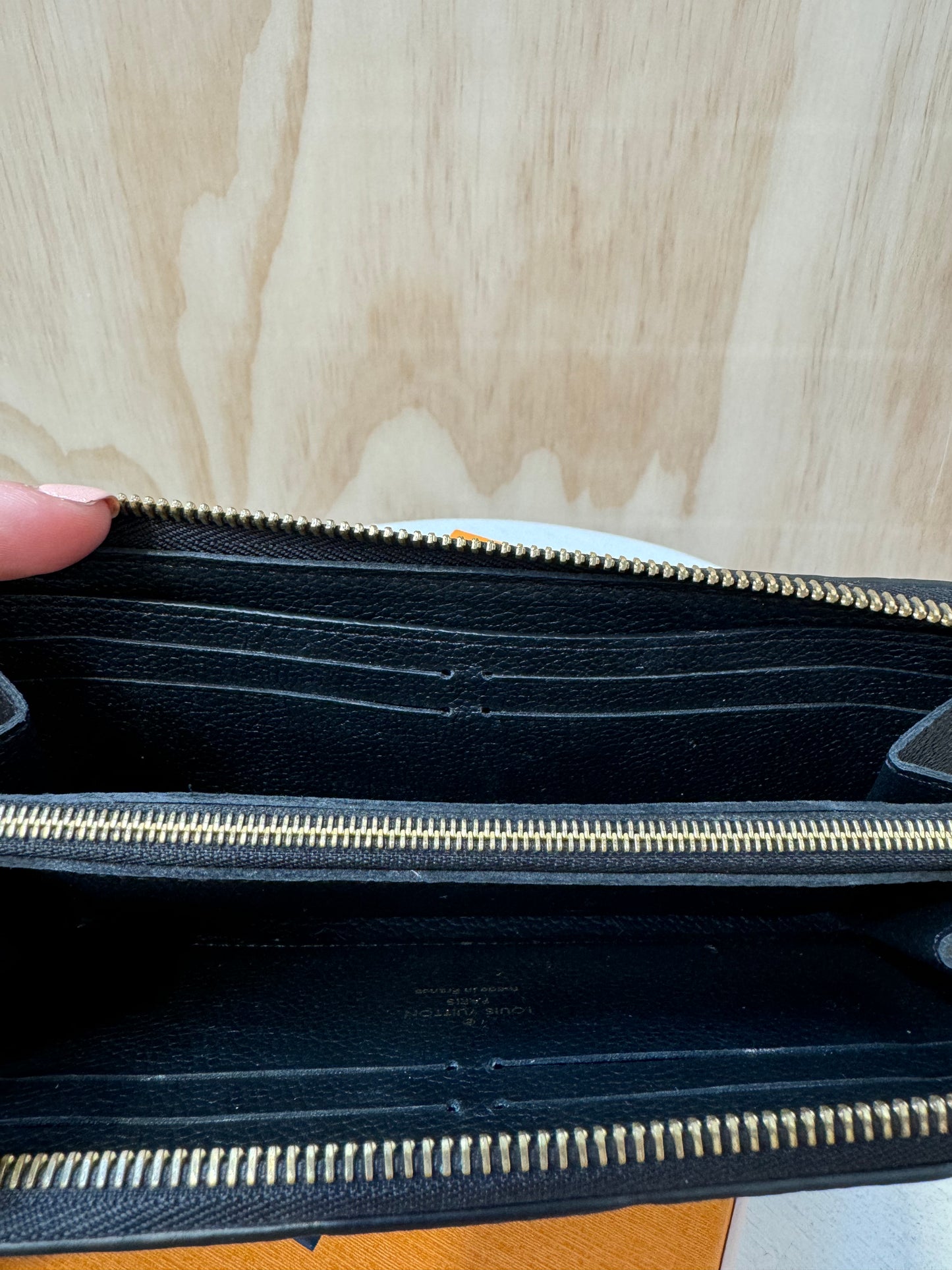 LOUIS VUITTON BLACK CLEMENCE WALLET